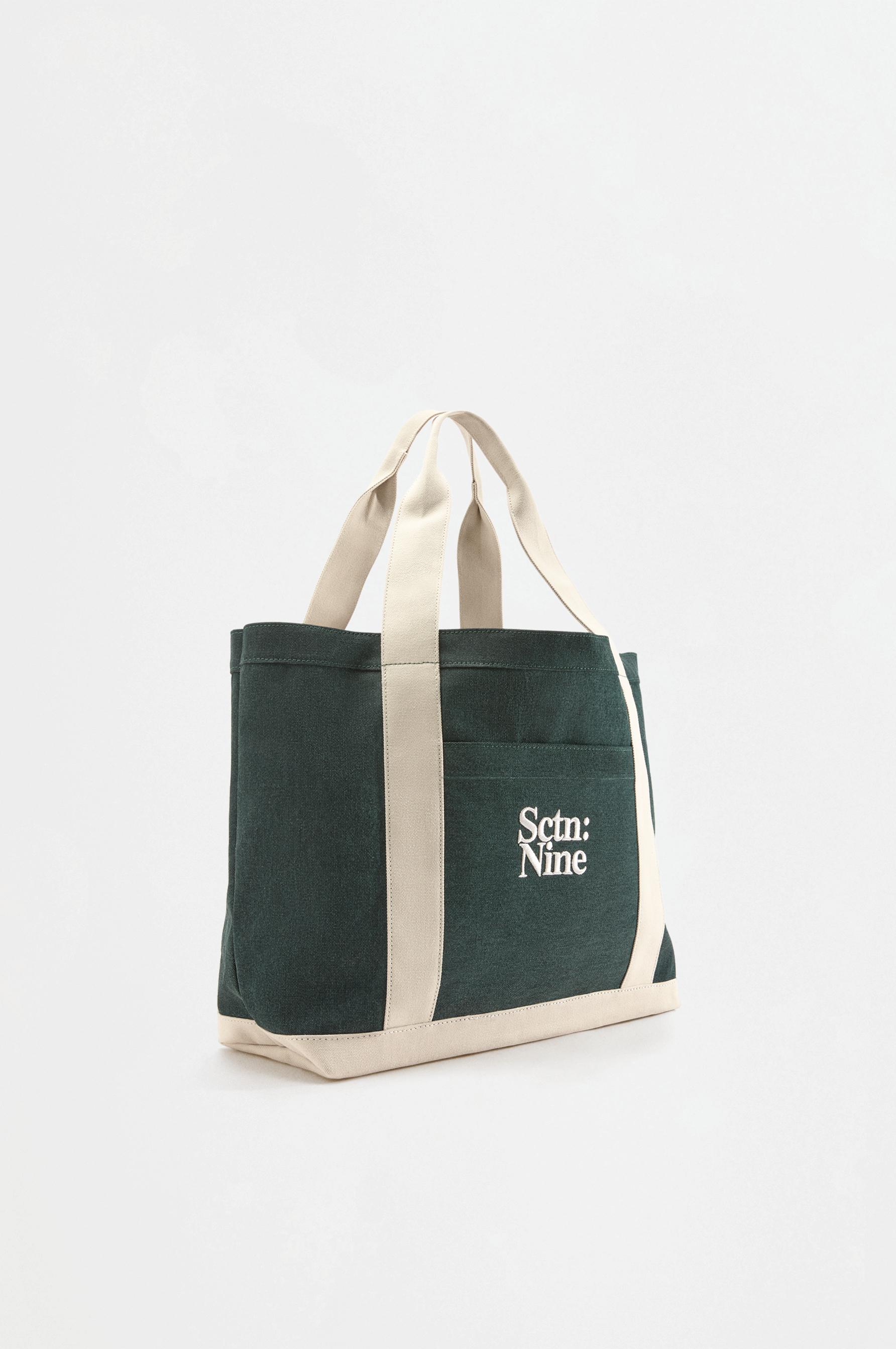 Canvas tote bag — GREEN