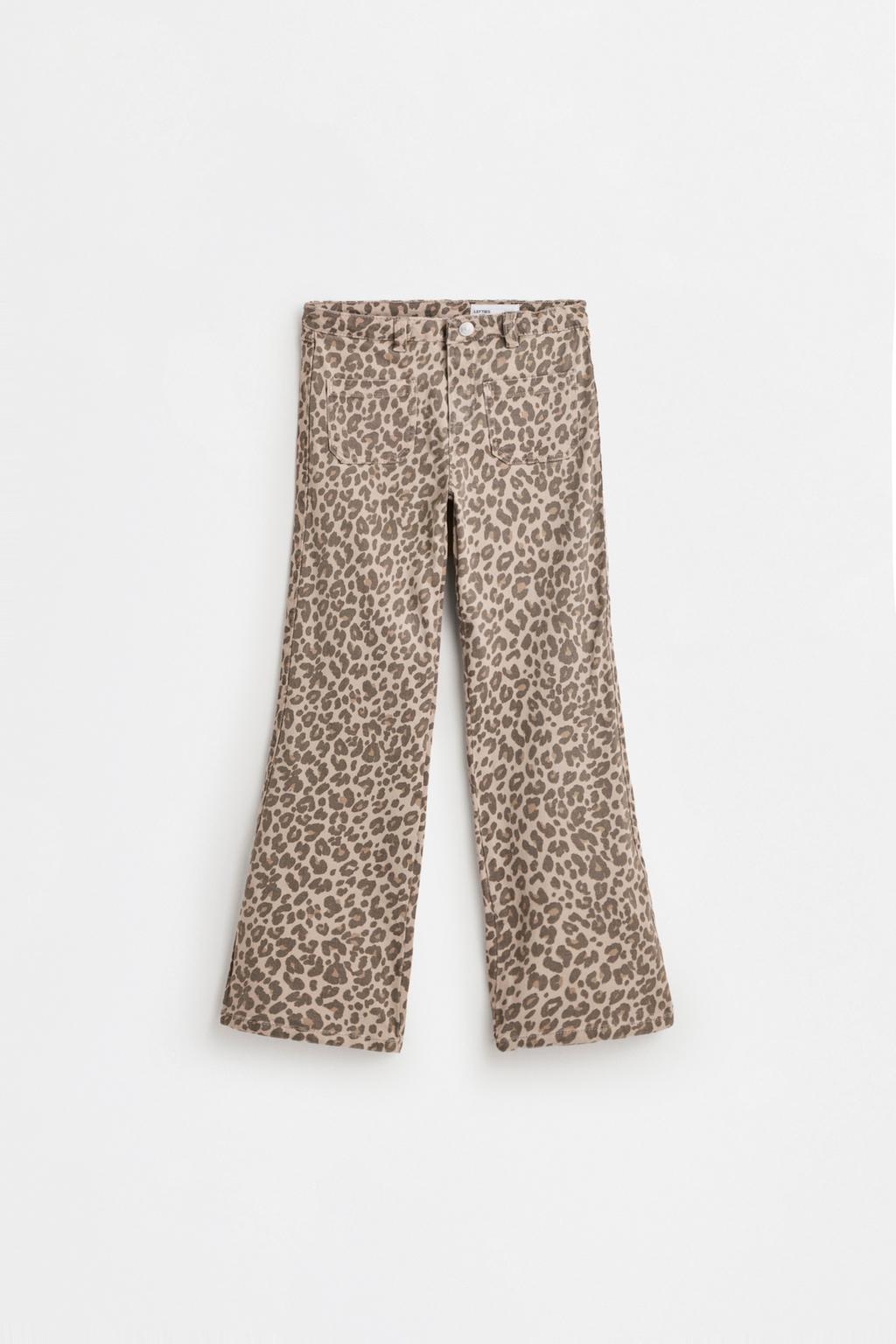 Twill bell bottom trousers