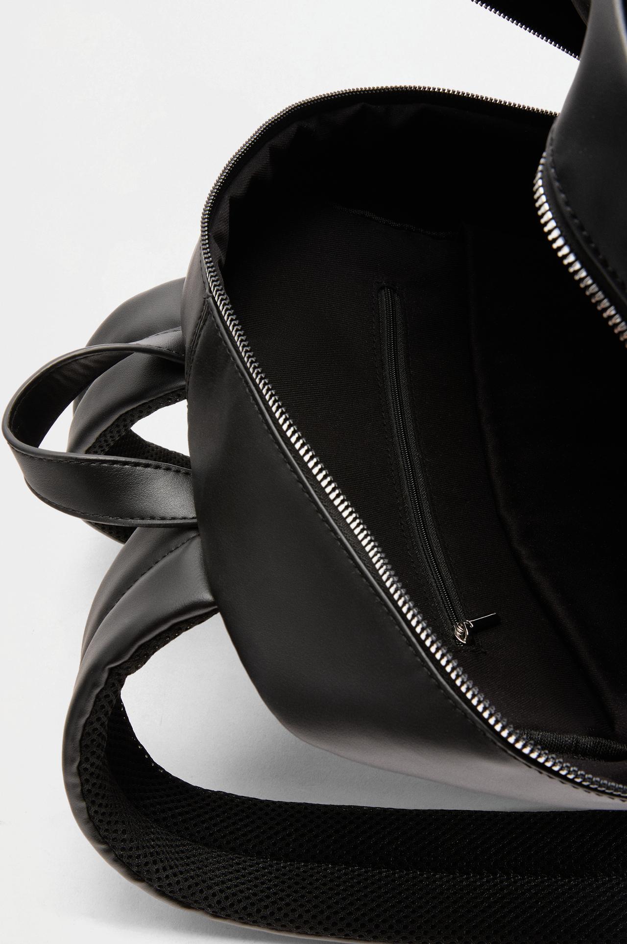 Dressy logo backpack — BLACK