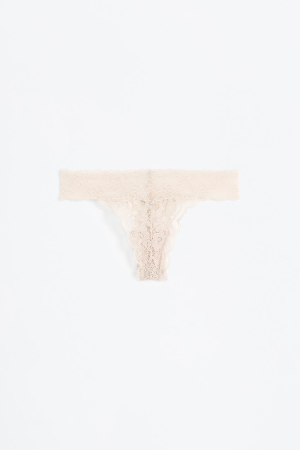 Lace thong