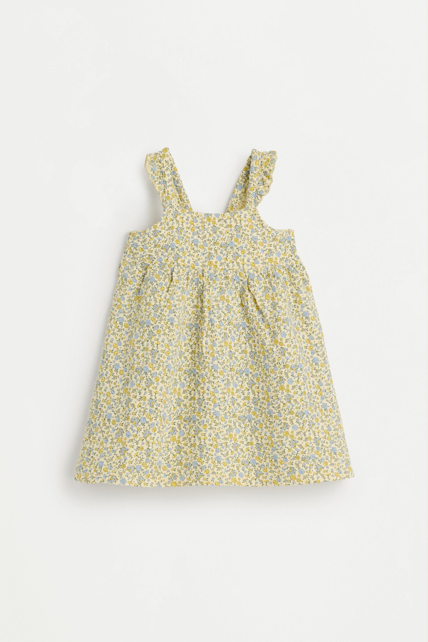 Dress with back tie — PALE YELLOW