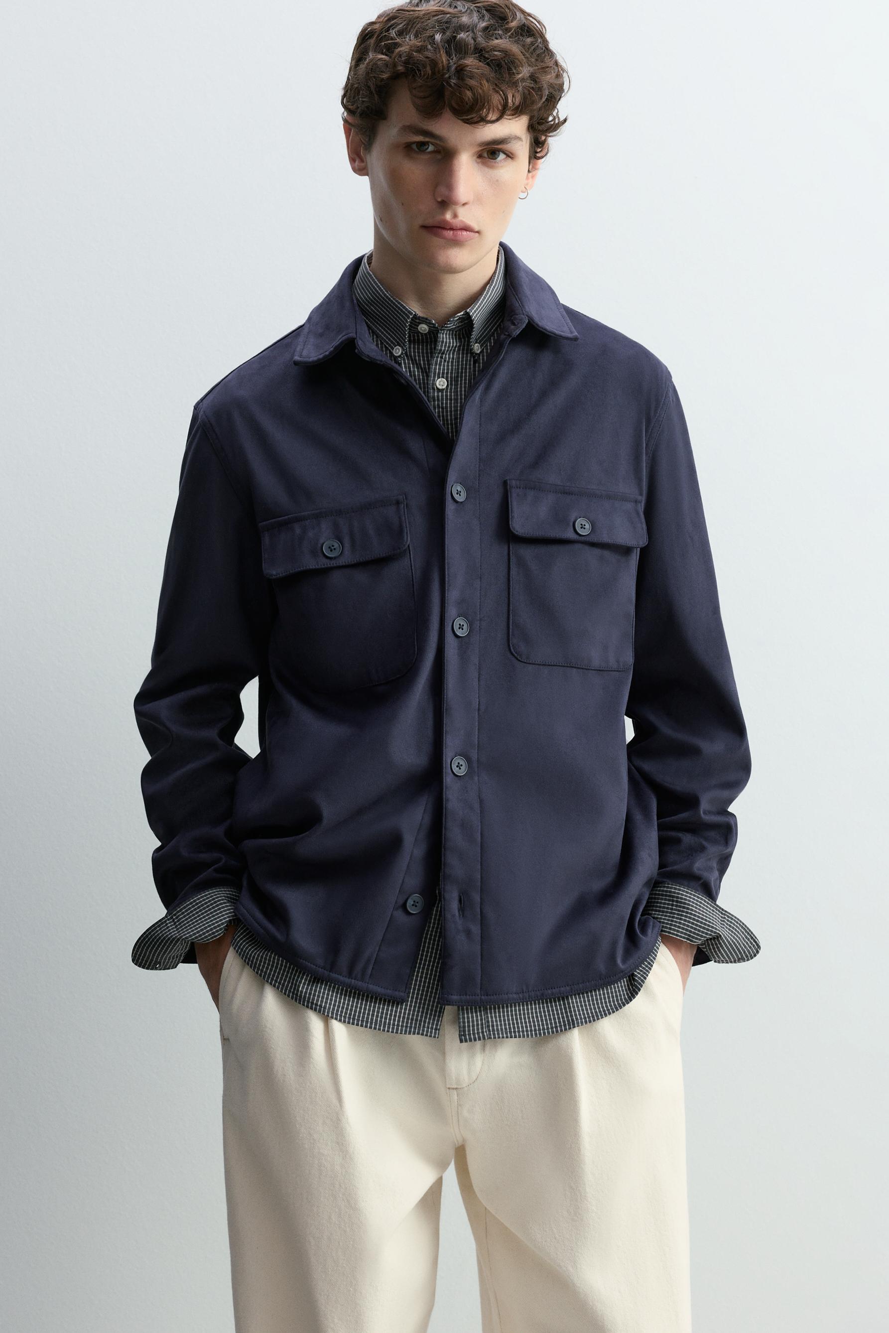 Sobrecamisa efecto ante bolsillos