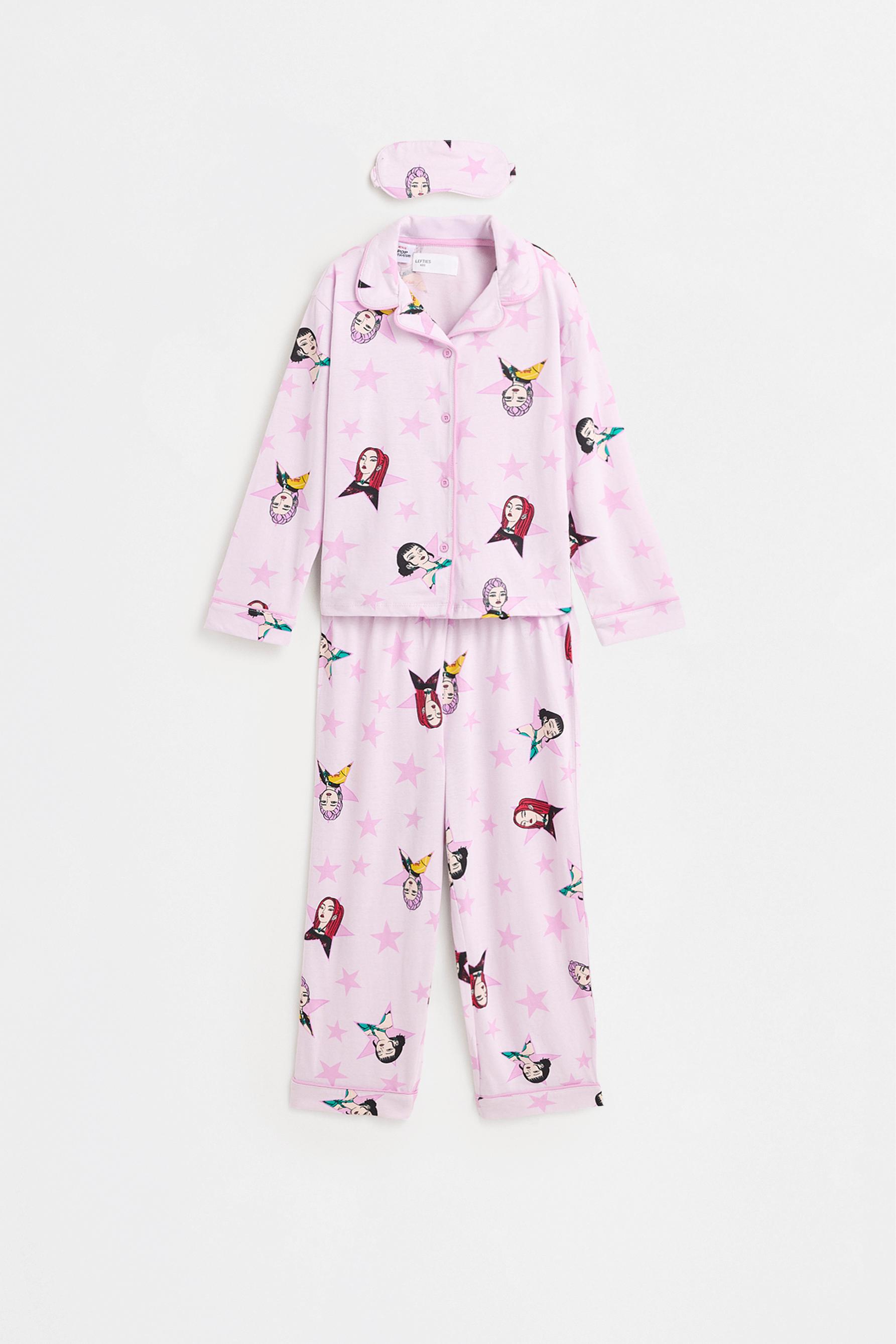 Huntrix K-Pop Demon Hunters ™/© Netflix long pyjamas with sleep mask — PALE LILAC