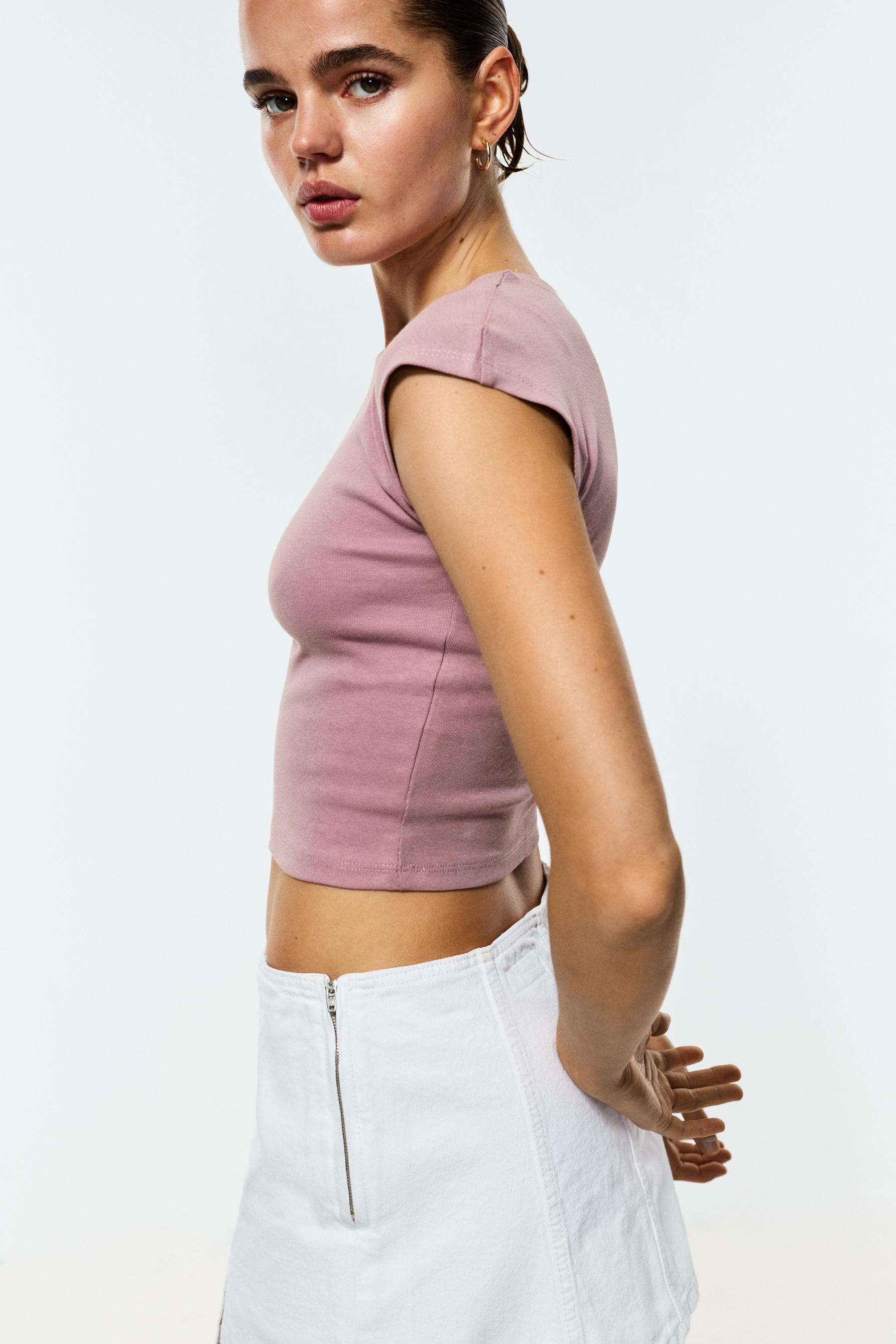 Short sleeve T-shirt — FADED PINK