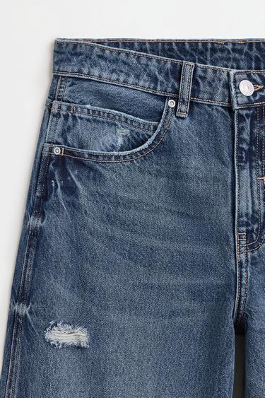 Distressed baggy jeans — INK BLUE 7