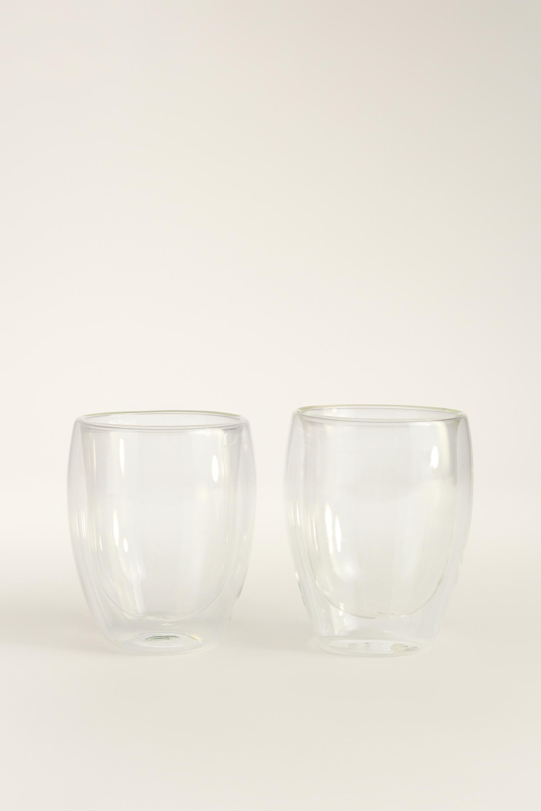 Pack 2 vasos altos doble pared borosilicato