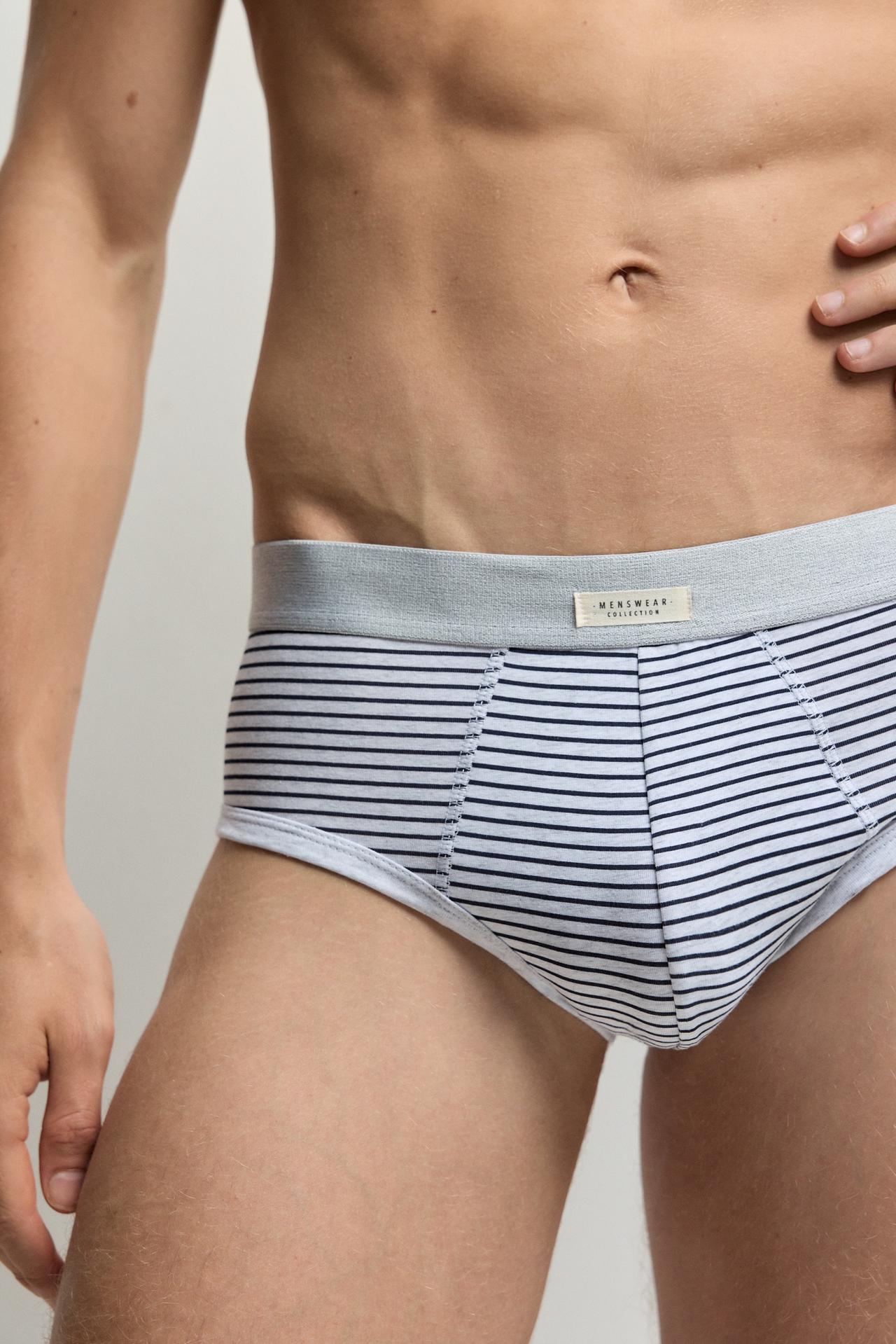 Contrast briefs (5-pack) — MAROON
