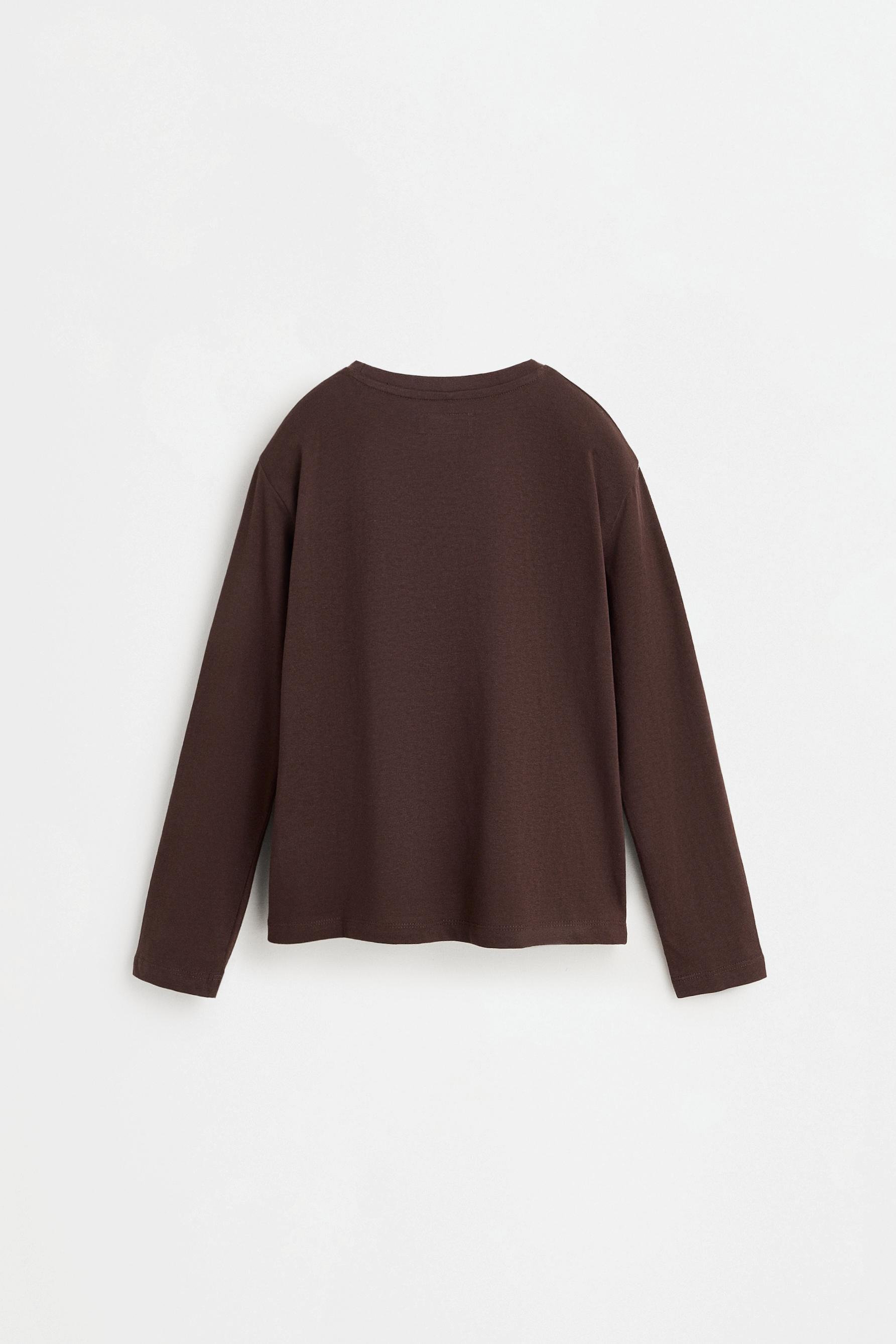 Printed T-shirt — DARK BROWN