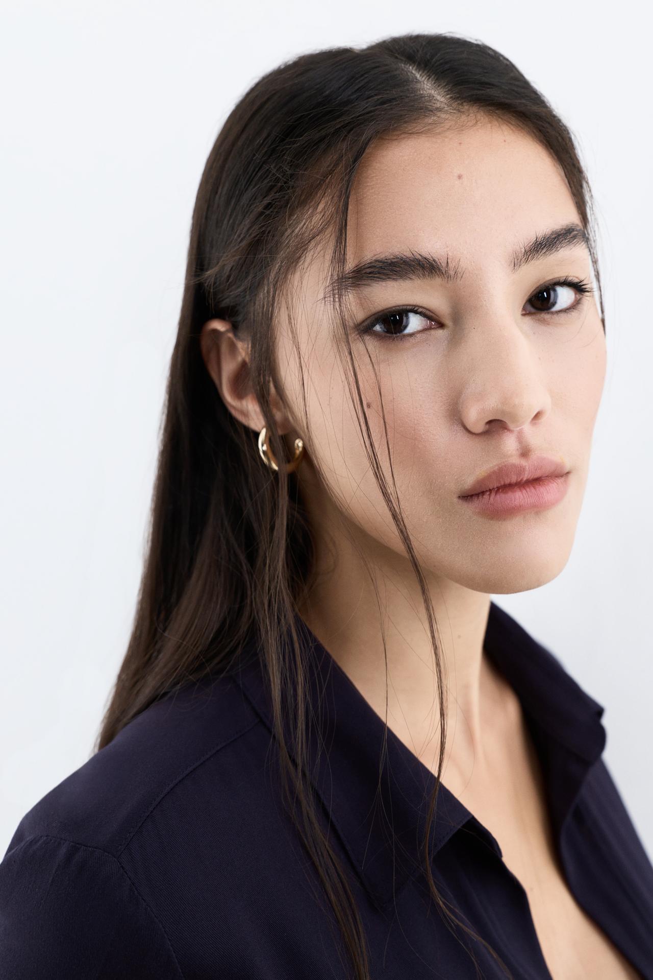 Basic Henley shirt — NAVY