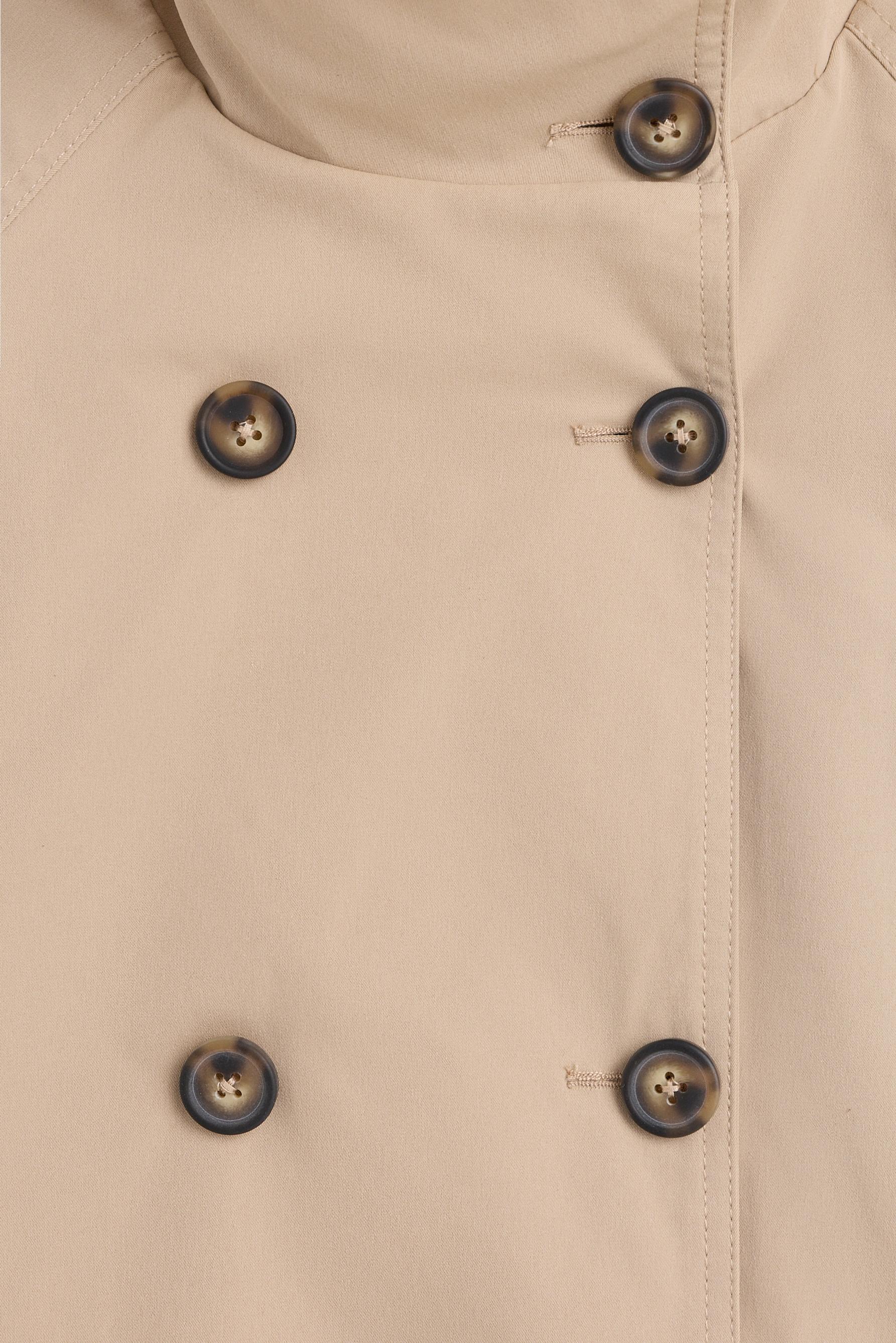 Short trench coat — BEIGE