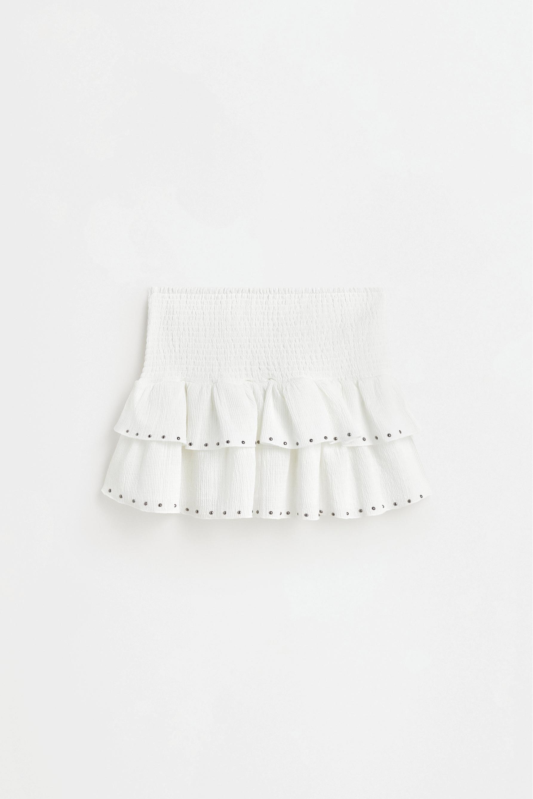 Studded skirt — OFF WHITE