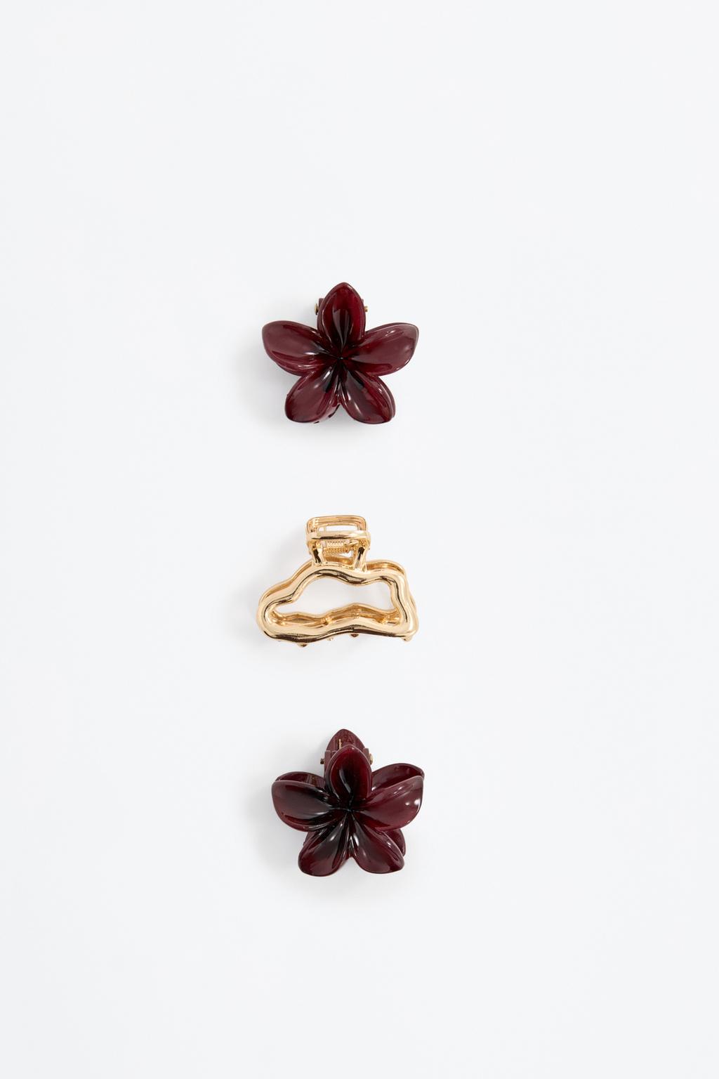 3-Pack of assorted hair clips