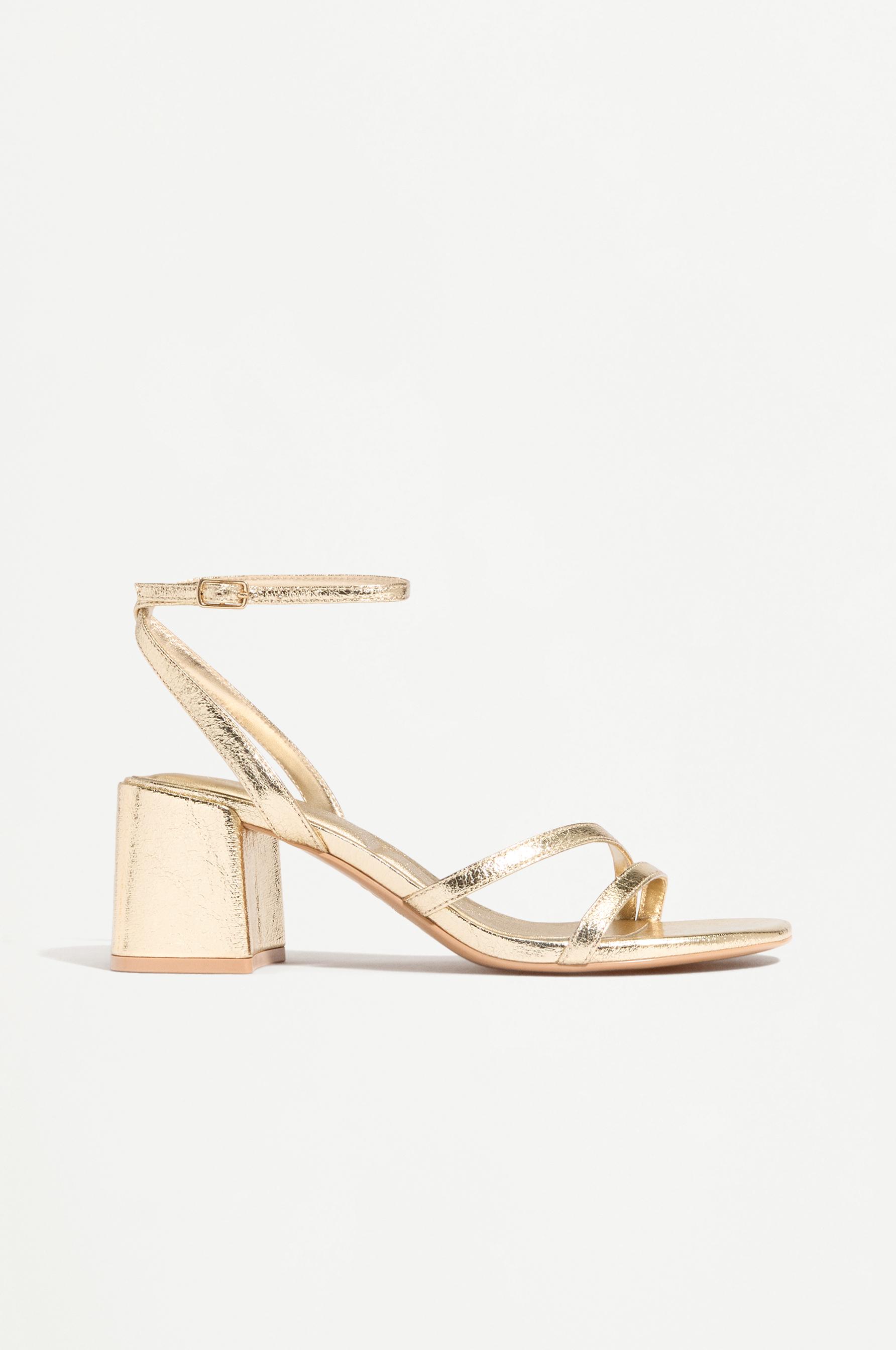 Heeled sandal — GOLD