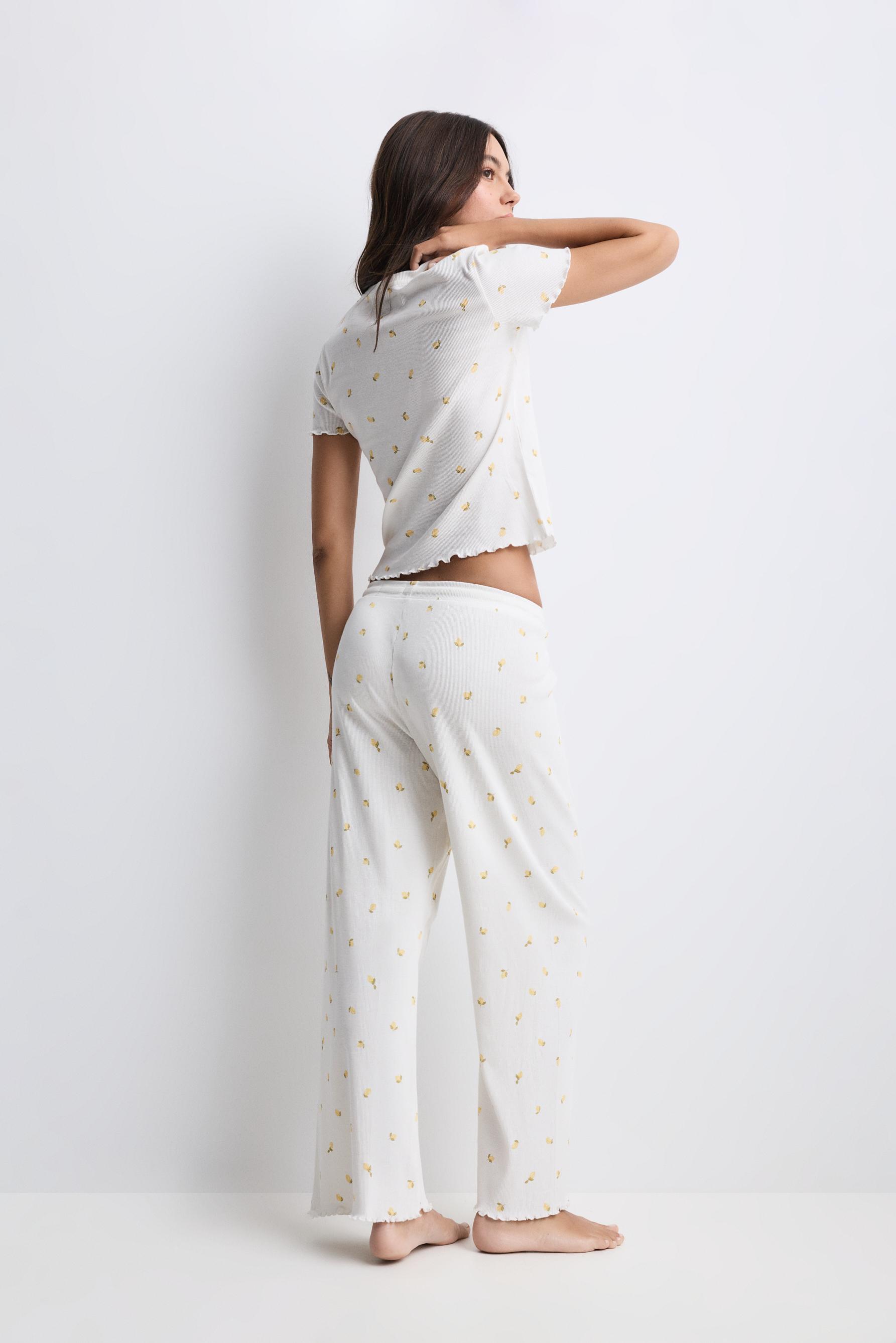 Printed pyjamas — PASTEL YELLOW