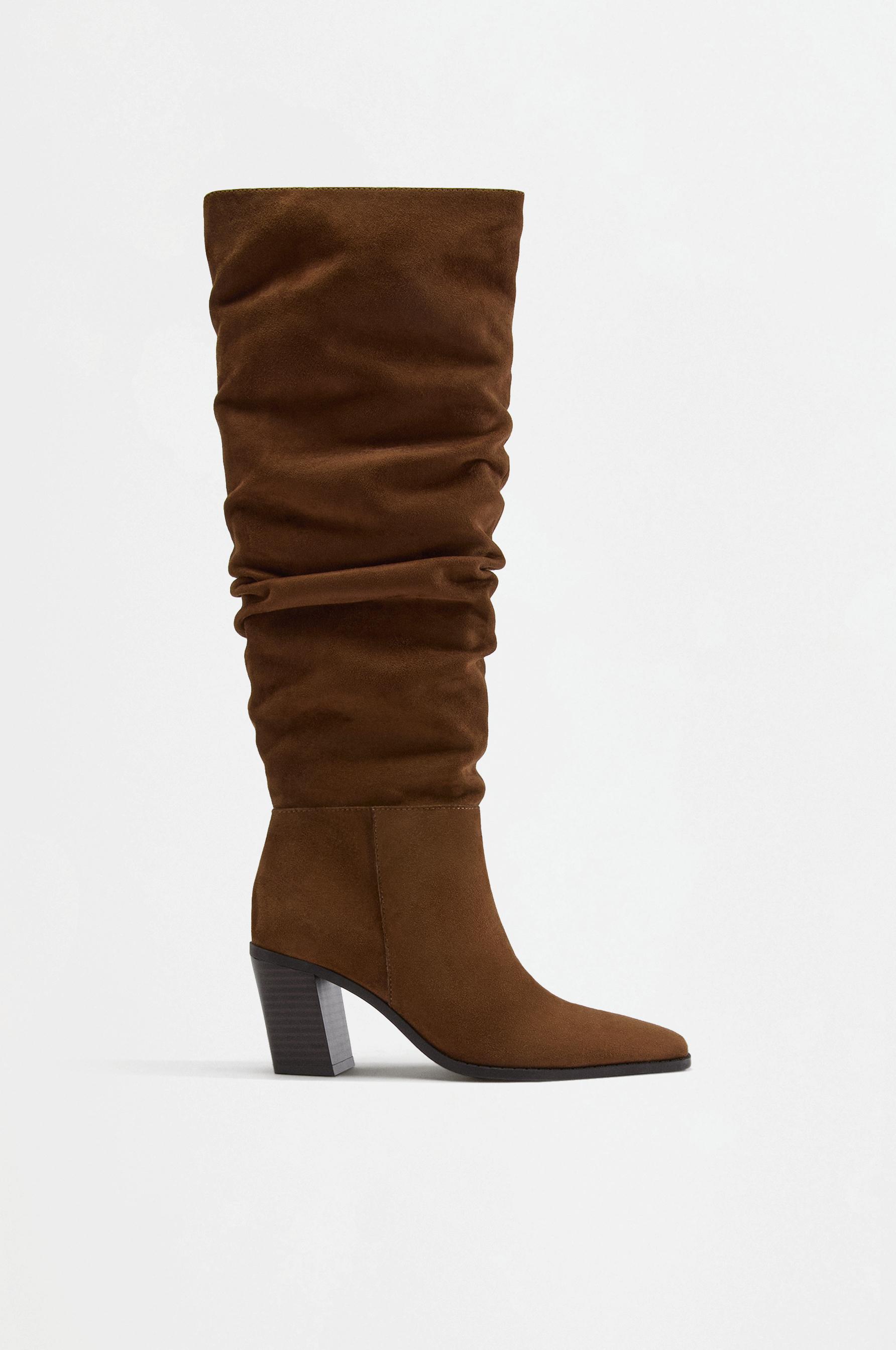 Bota alta slouchy