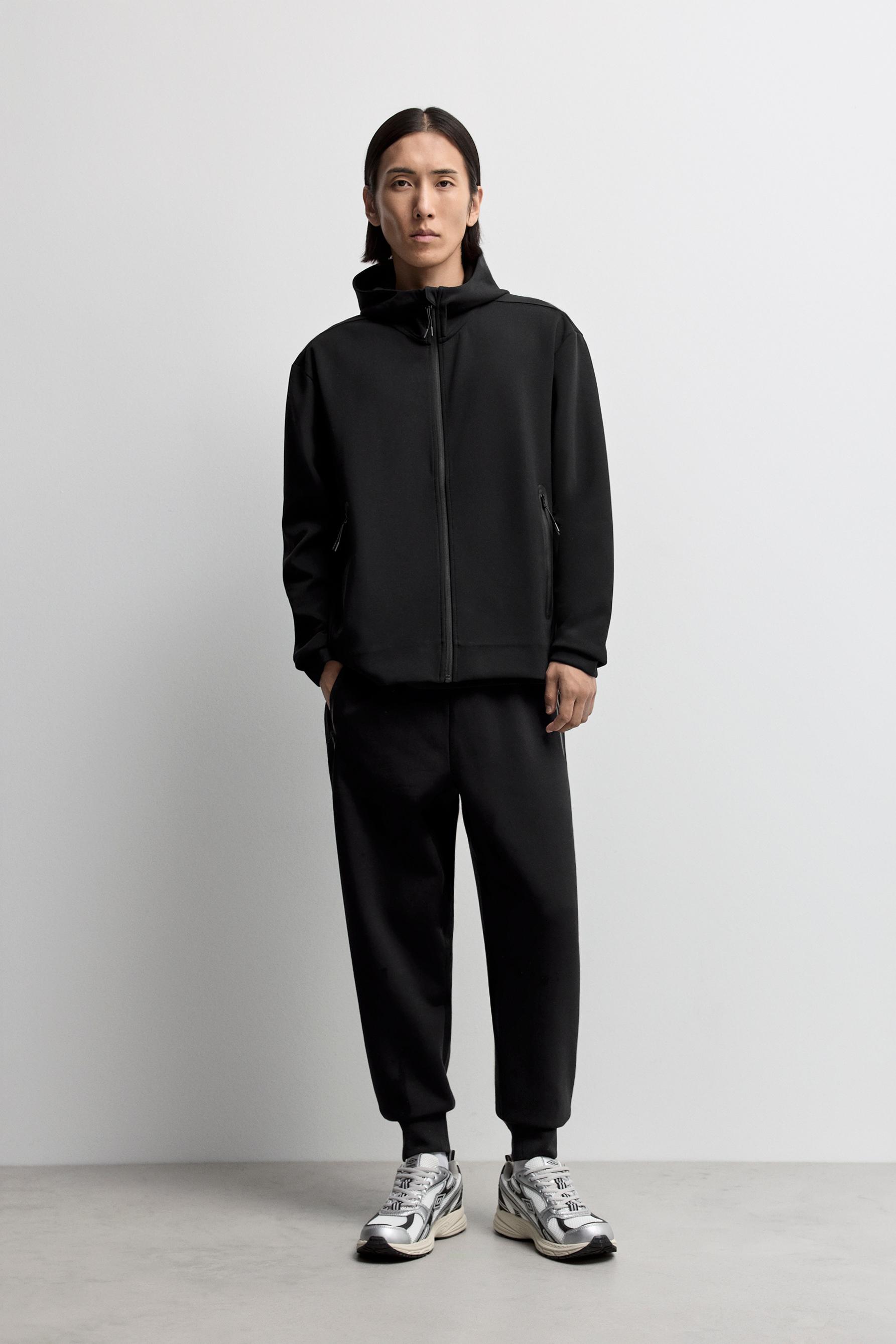 Basic interlock joggers — BLACK