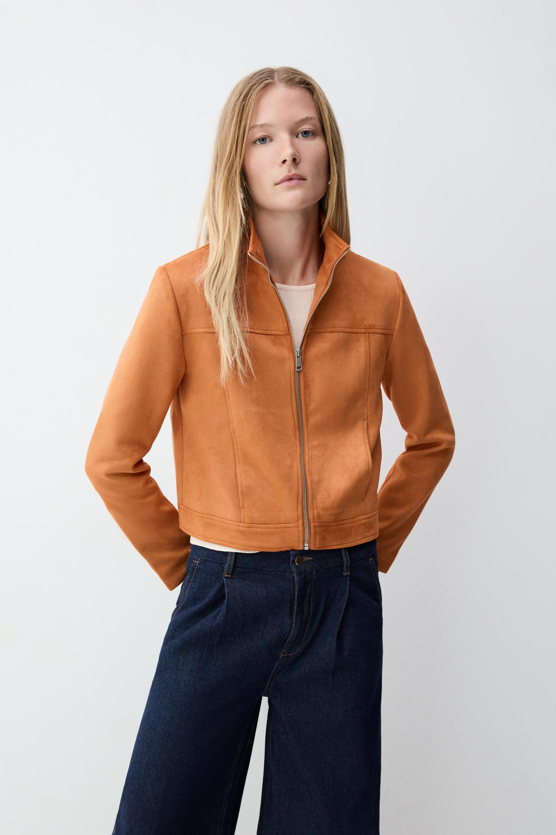 Cazadora efecto ante