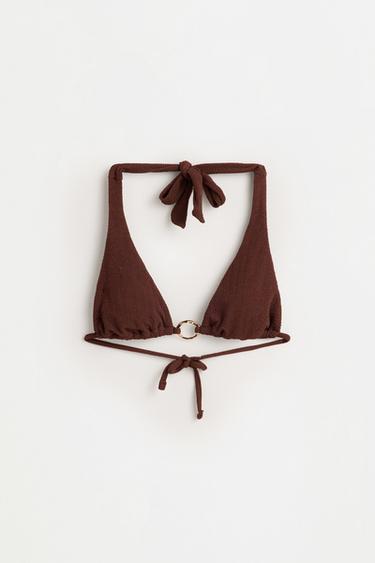 Jewel halter bikini top — CHOCOLATE 6