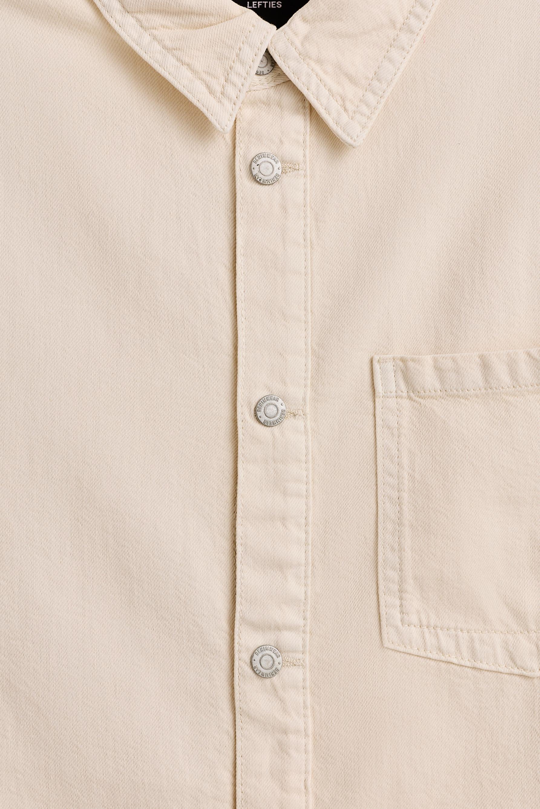 Lightweight denim overshirt — ECRU