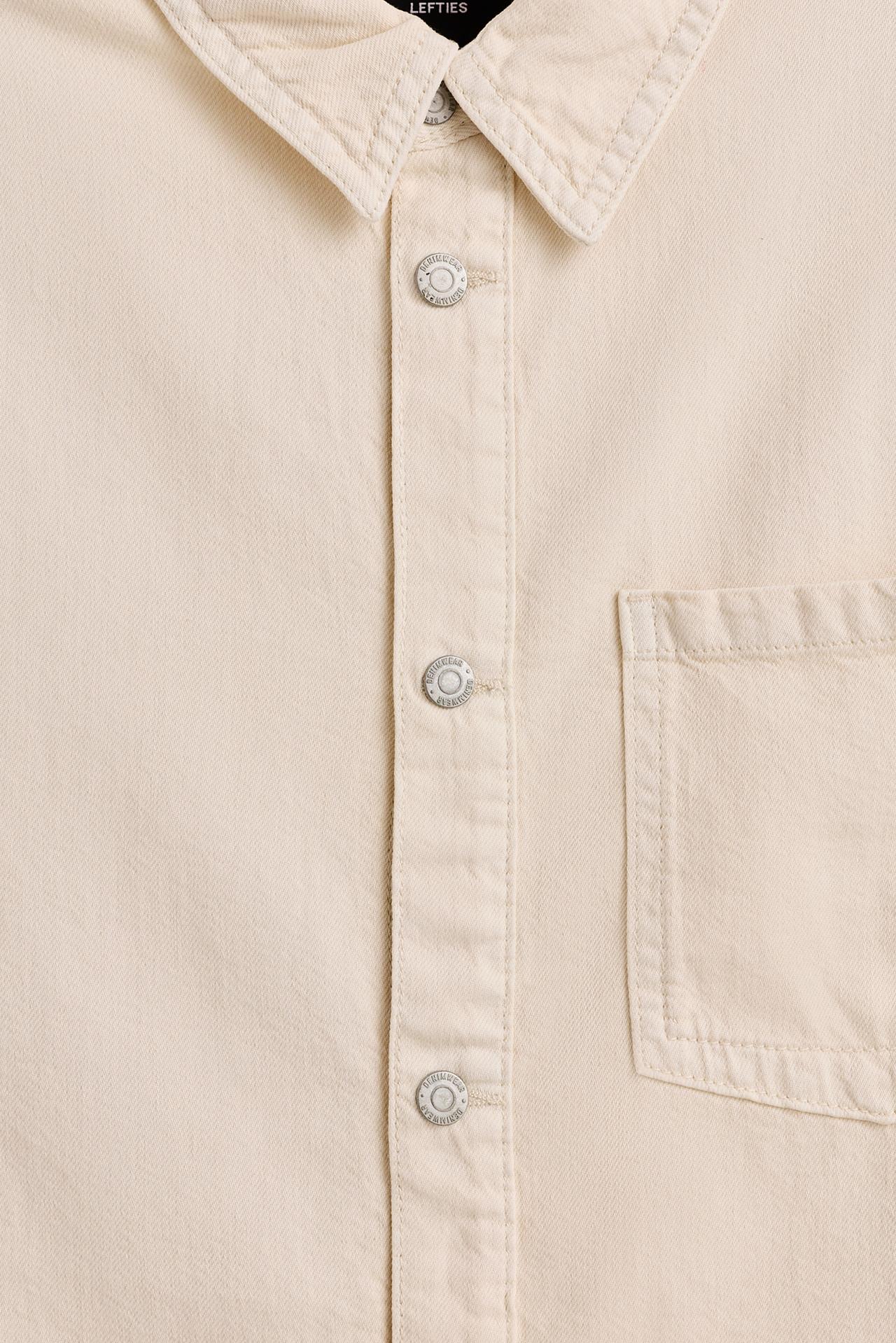 Lightweight denim overshirt — ECRU
