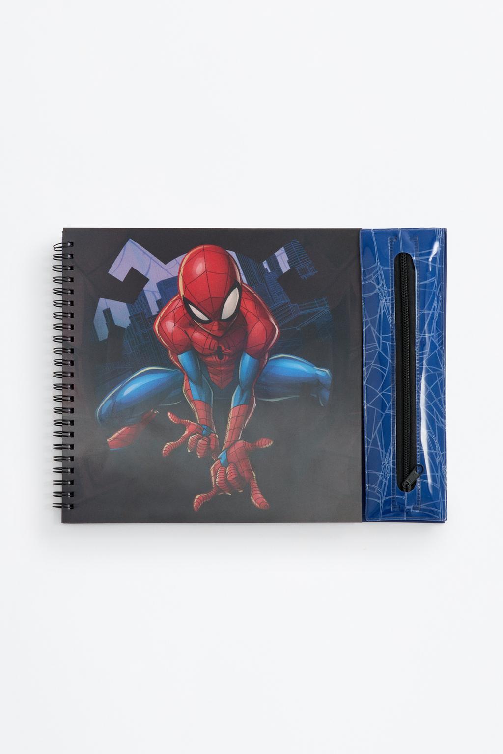 Conjunto Spiderman ©Marvel caderno e estojo holográfico