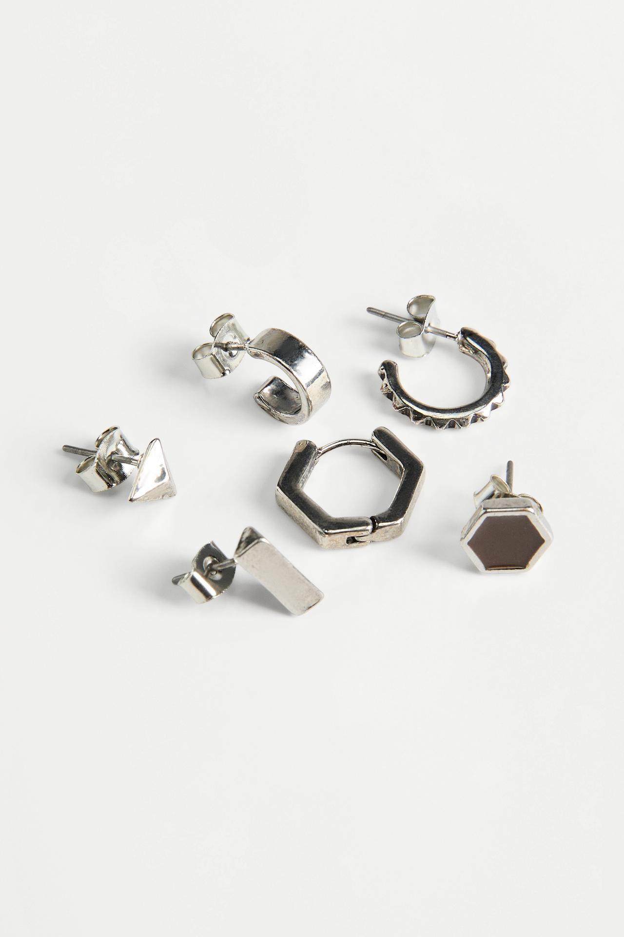 Mismatched Earrings (6-Pack) — BROWN