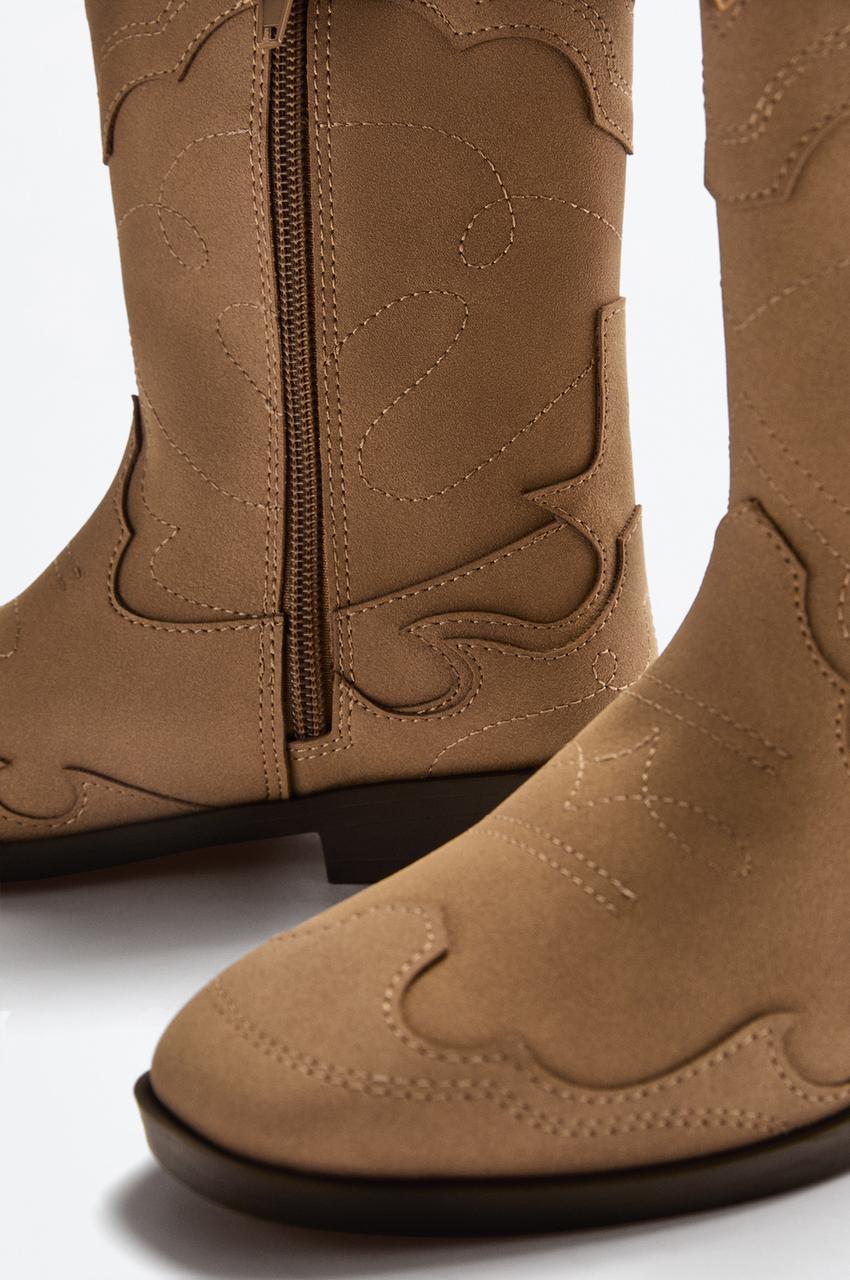 texani retailer zara bambina stivali