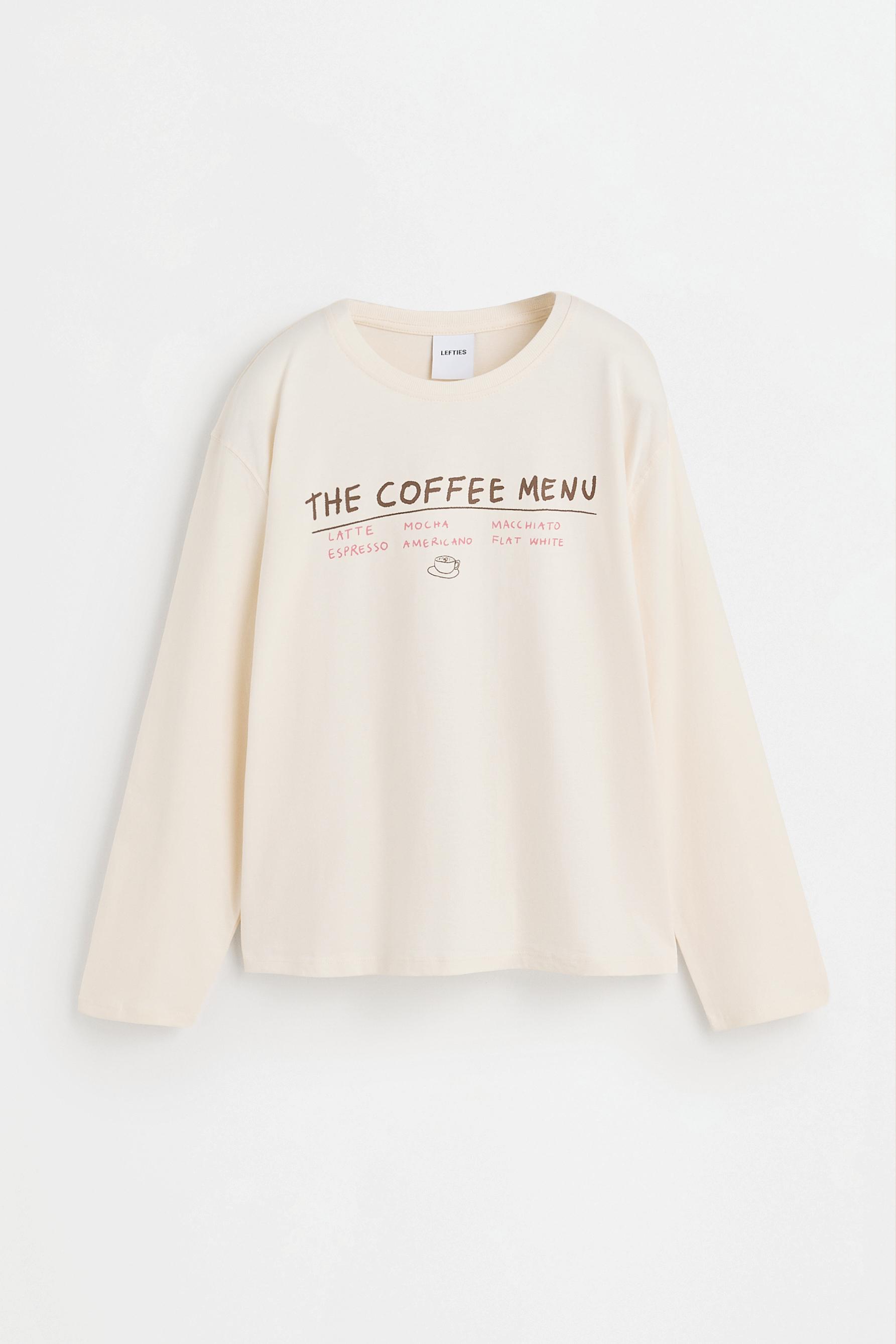Long printed pyjamas — WHITE/WHITE