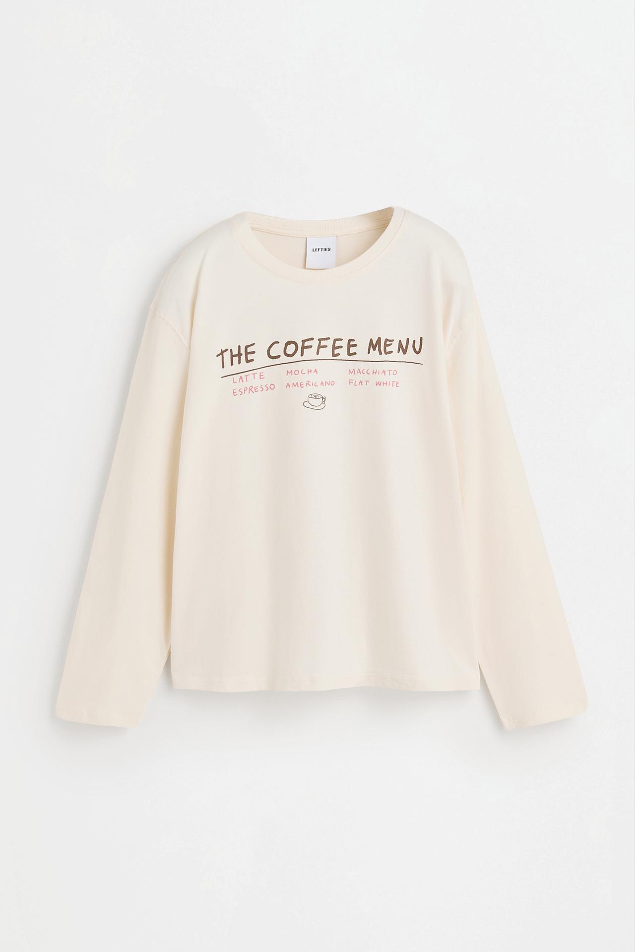 Long printed pyjamas — WHITE/WHITE