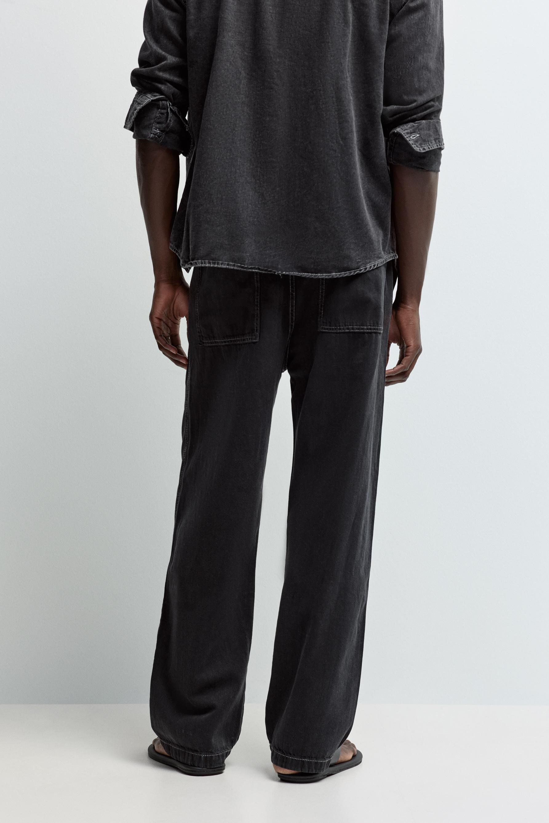 Baggy jogger jeans — BLACK