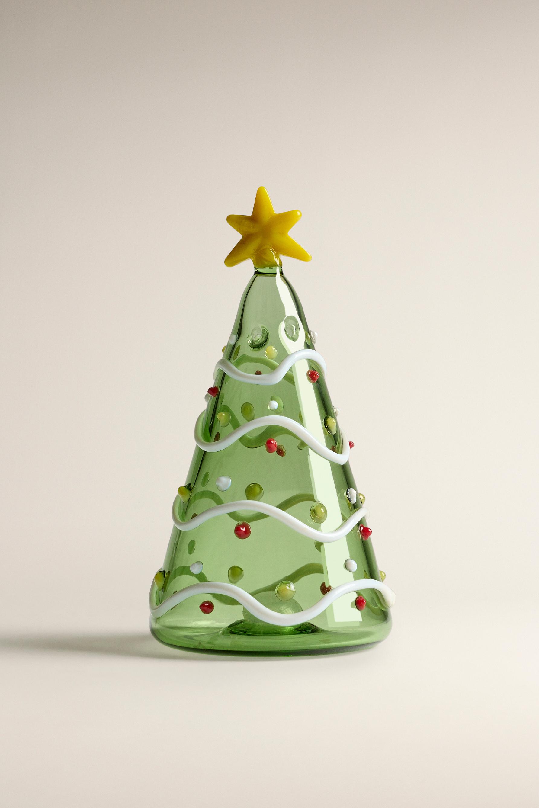 Salero árbol Navidad borosilicato