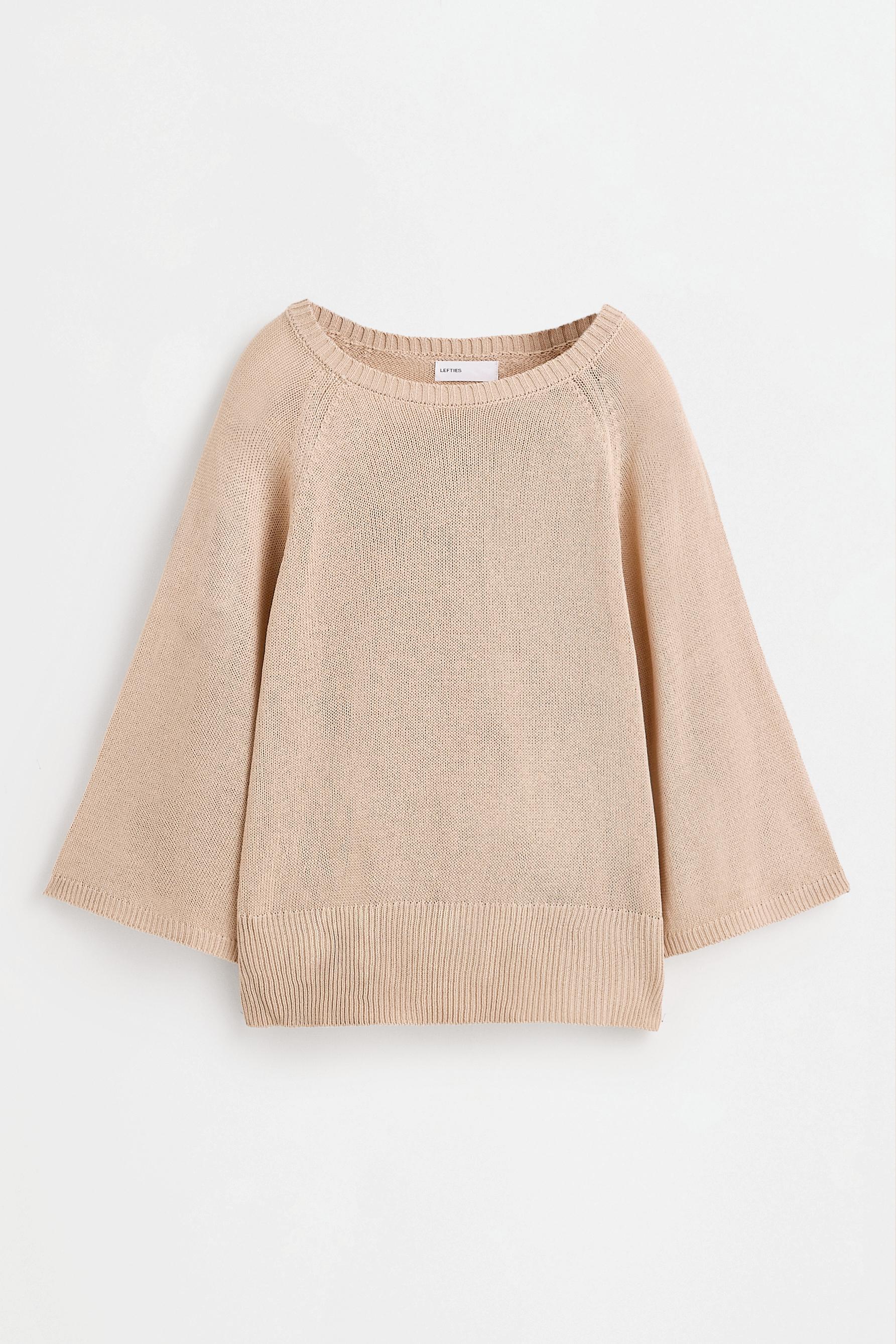 Raglan sleeve sweater — SAND