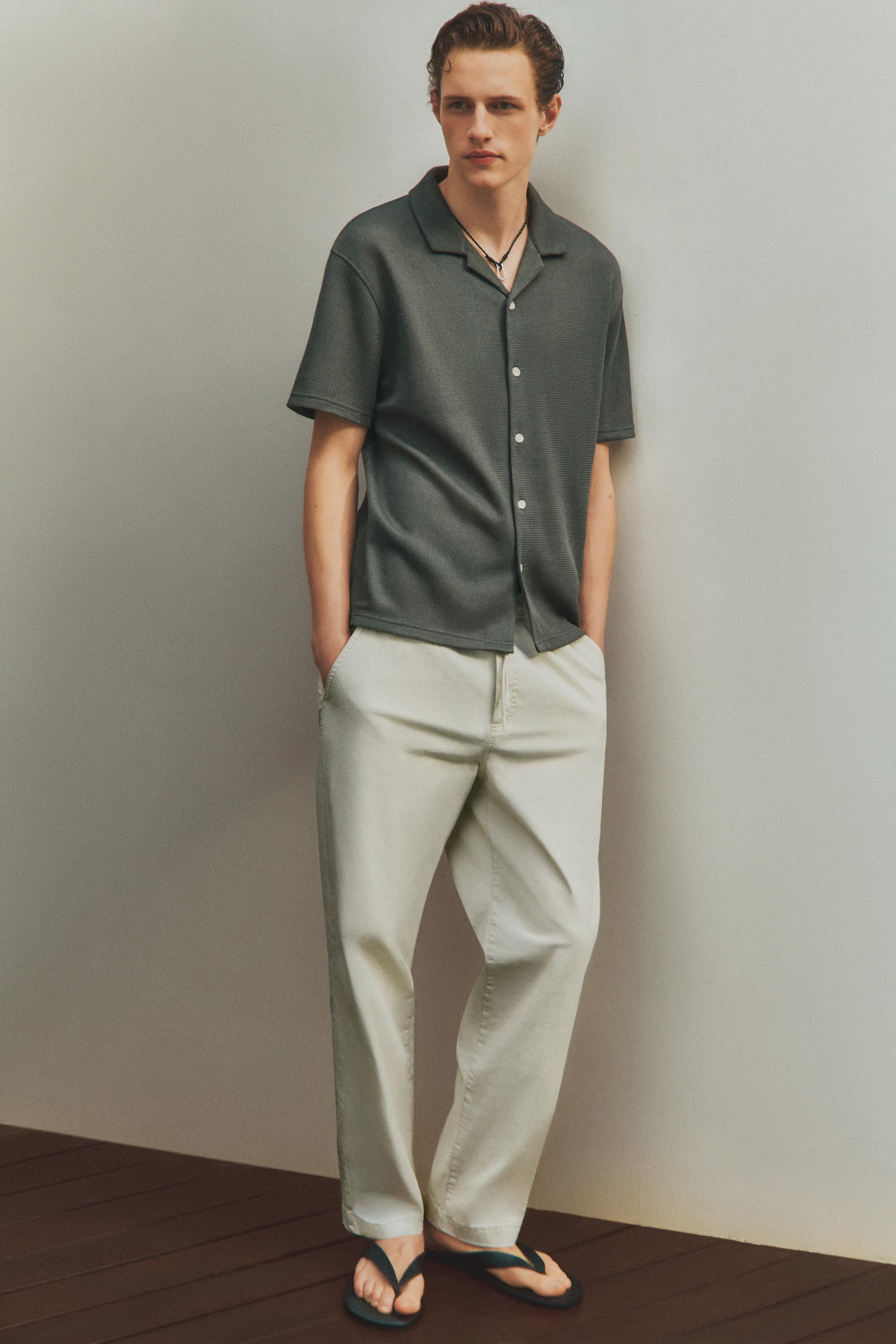 Slim fit jogger trousers — ECRU