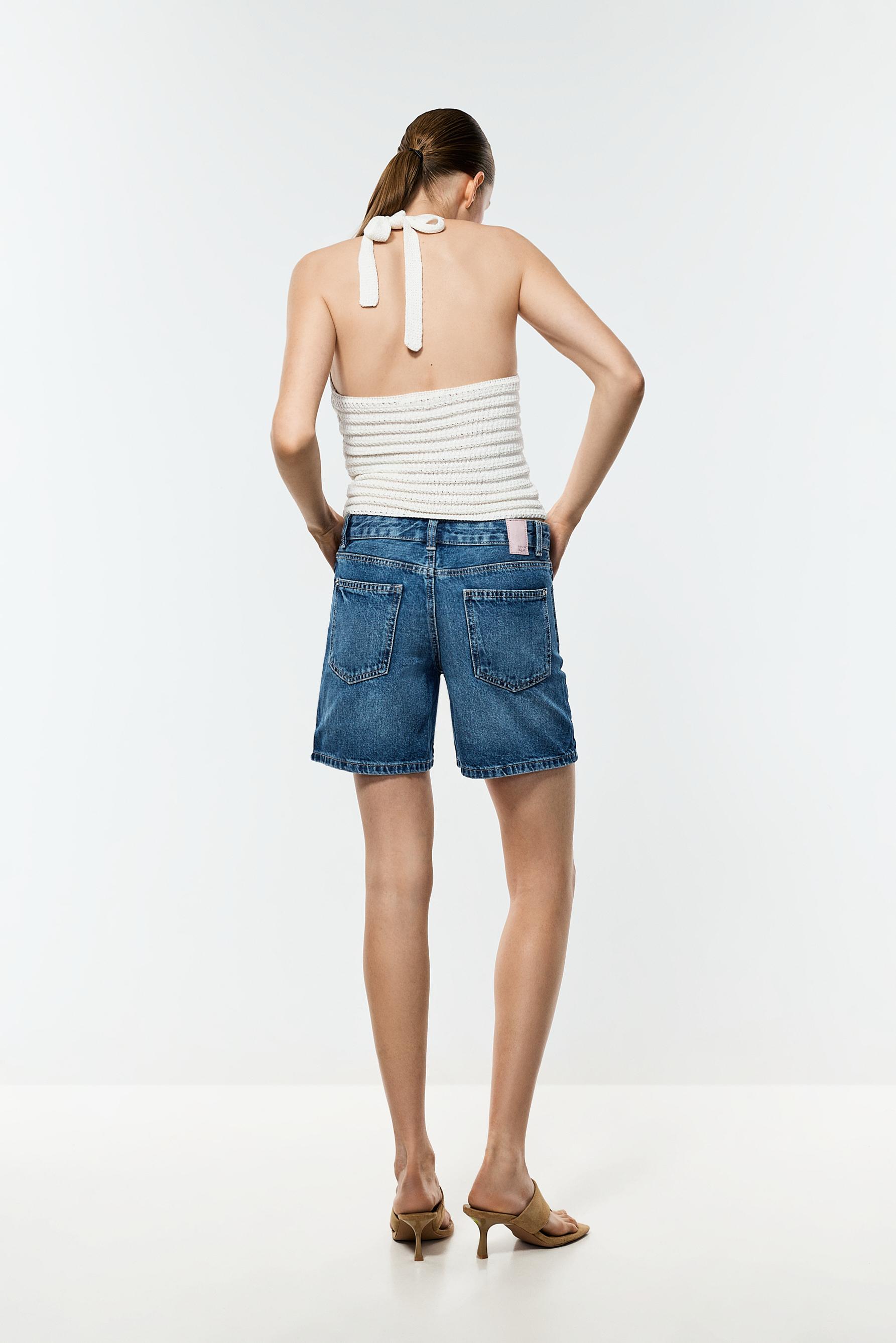 Denim Jorts — DARK BLUE