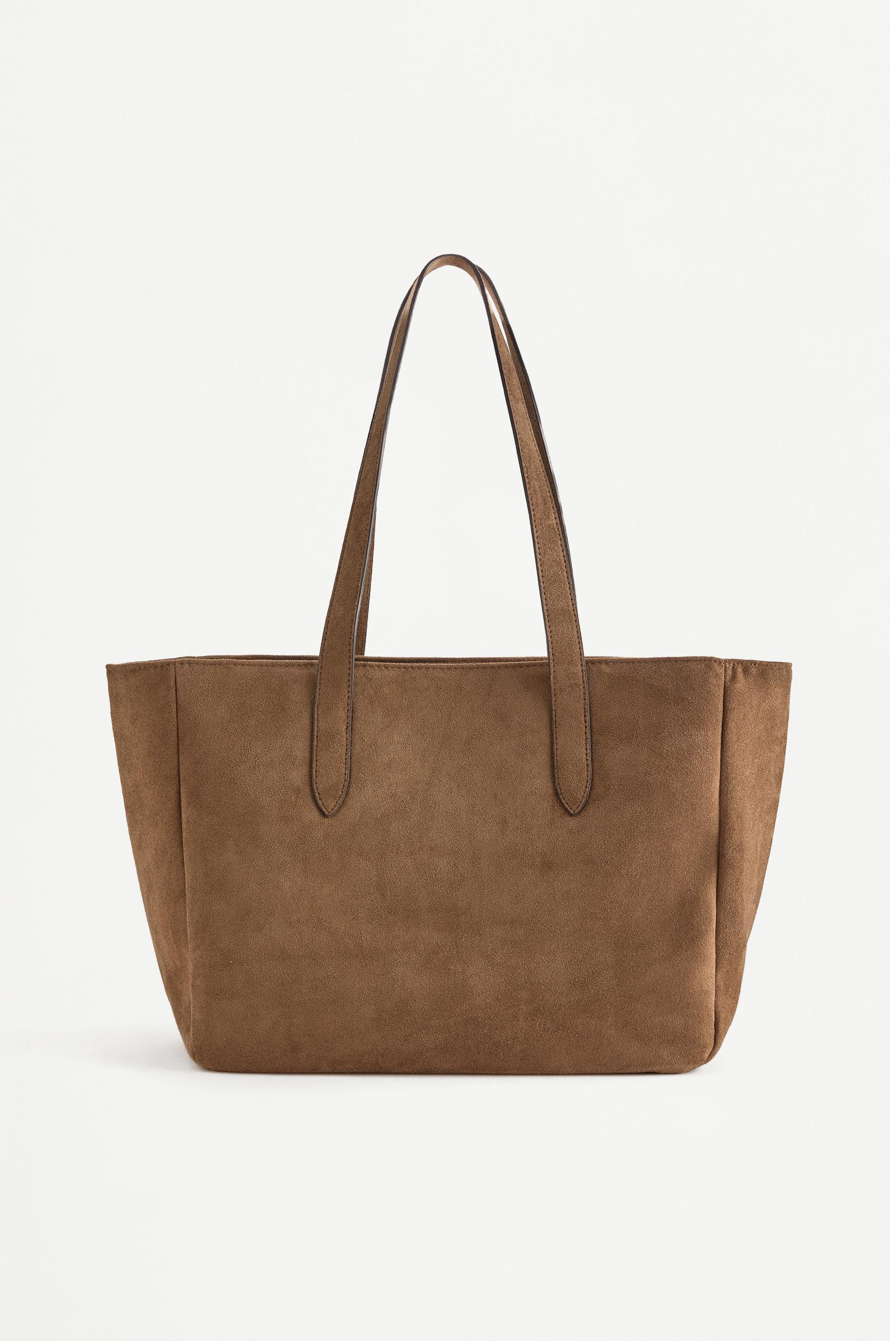 Fringed shopper bag — KHAKI