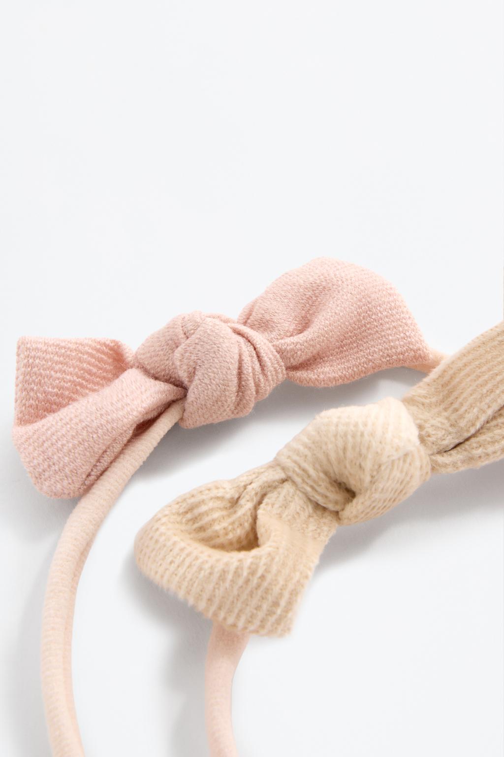 Pack of 2 thin bow headbands