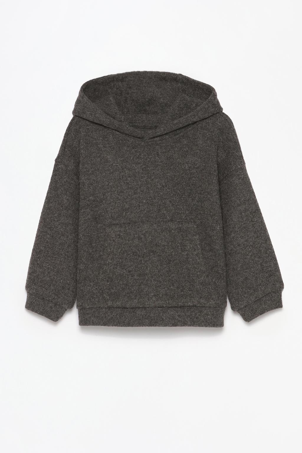 Knit hoodie