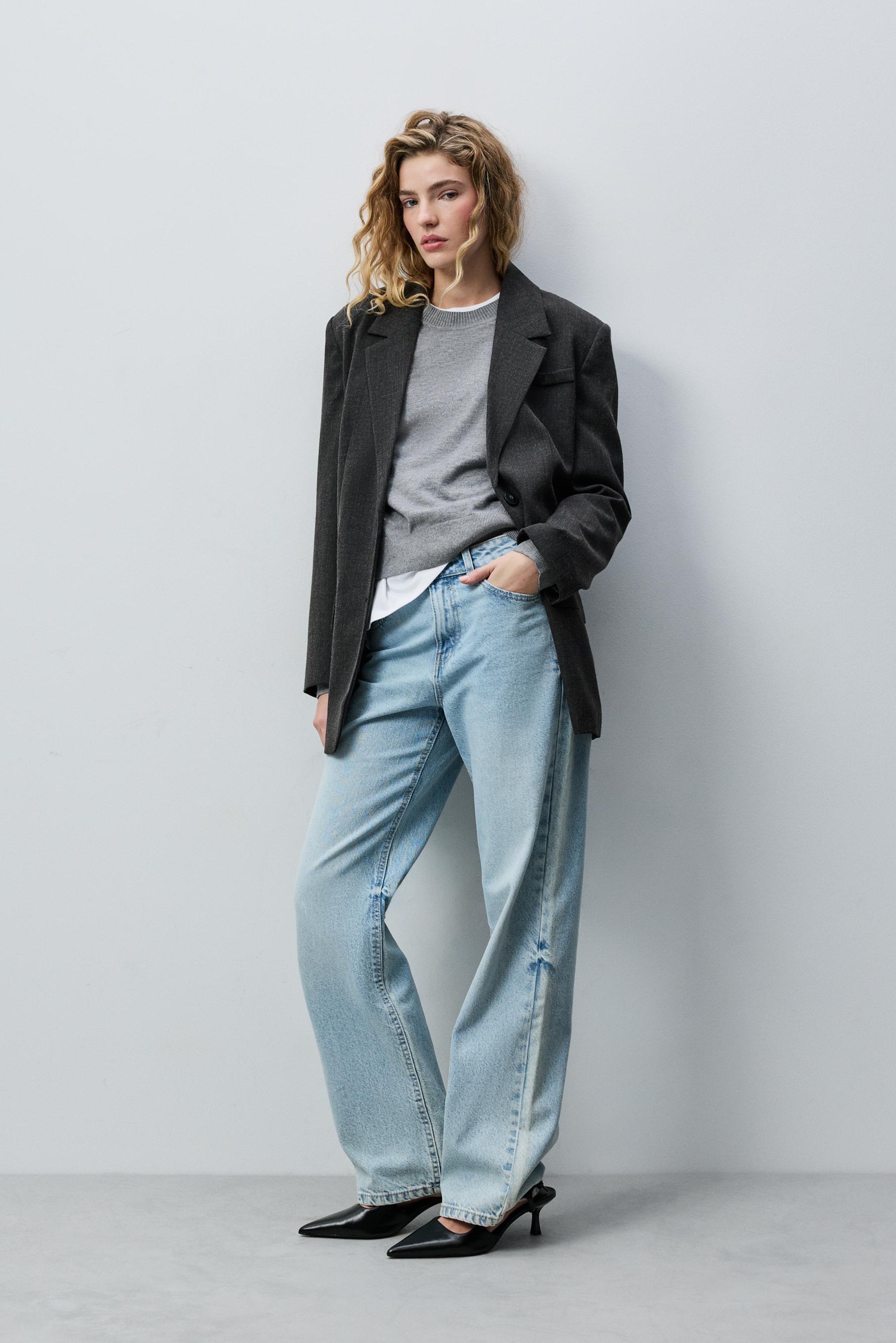 Round neck sweater — GREY MARL