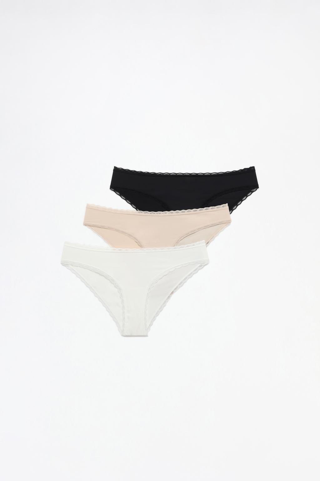 Pack of 3 pairs of classic microfibre briefs