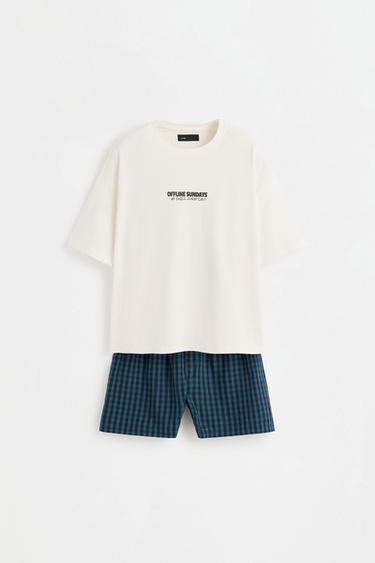 Short slogan pyjamas — OFF WHITE 6