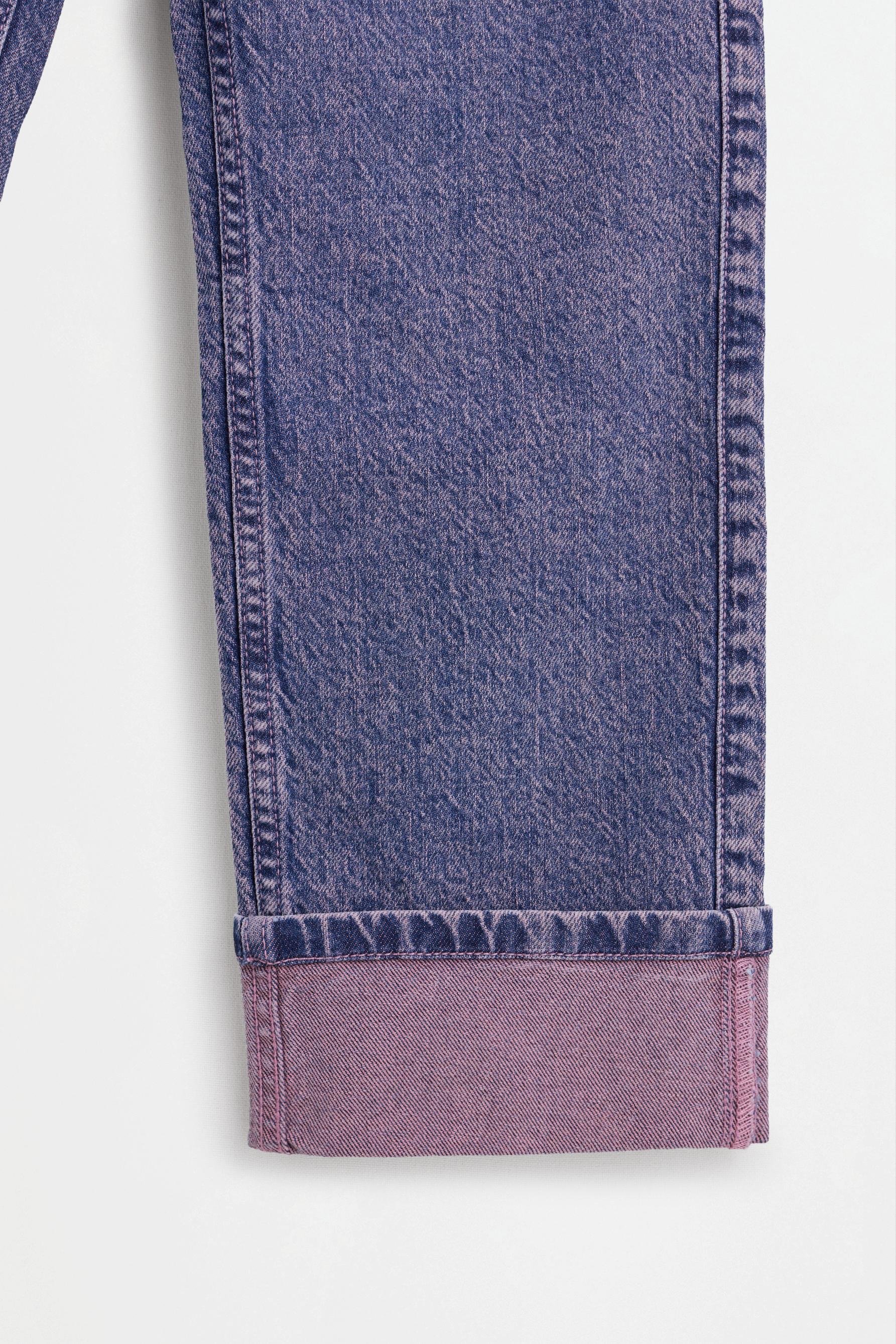 Studded straight-leg jeans — INDIGO