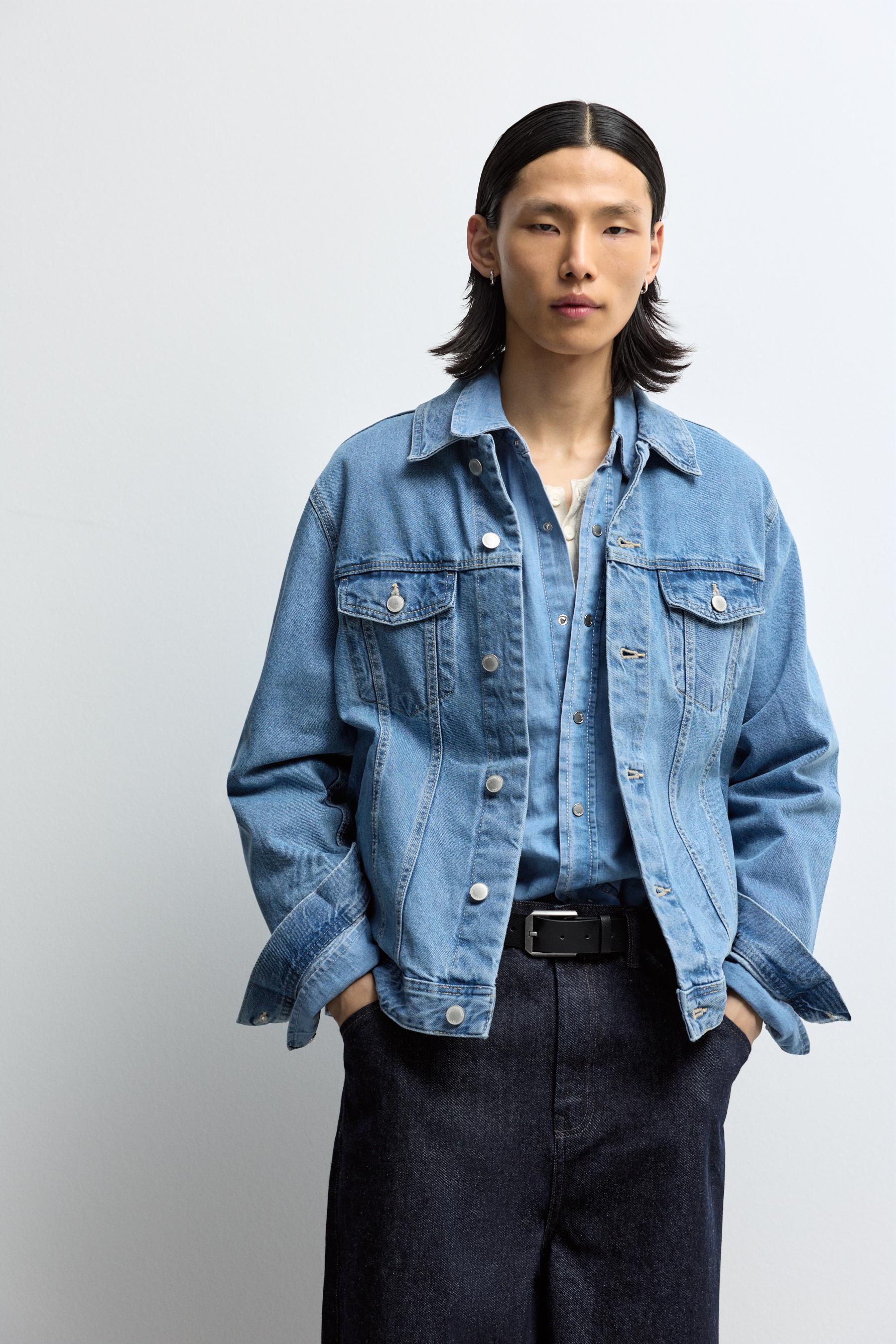 Cazadora denim bolsillos