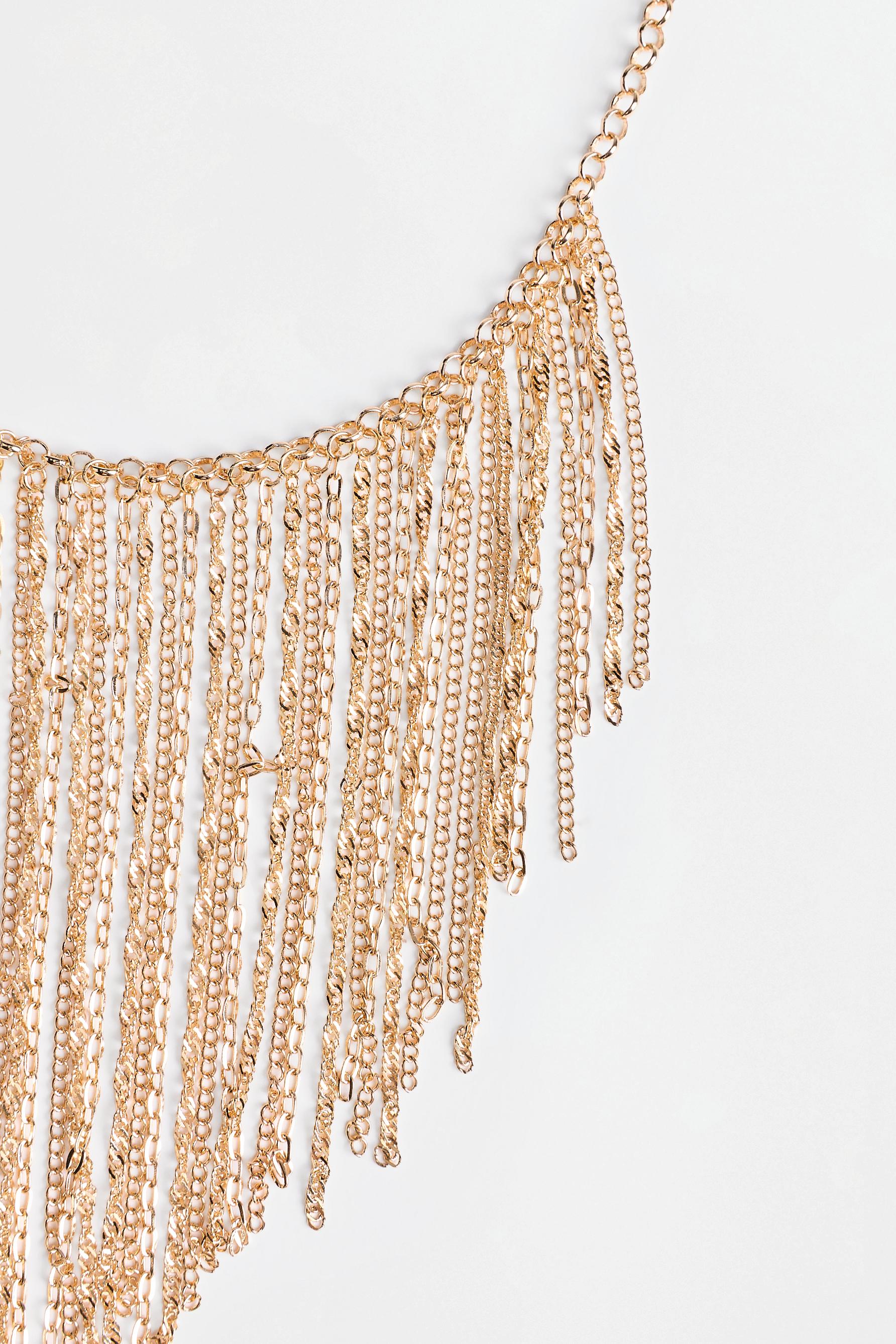 Fringe necklace — GOLD