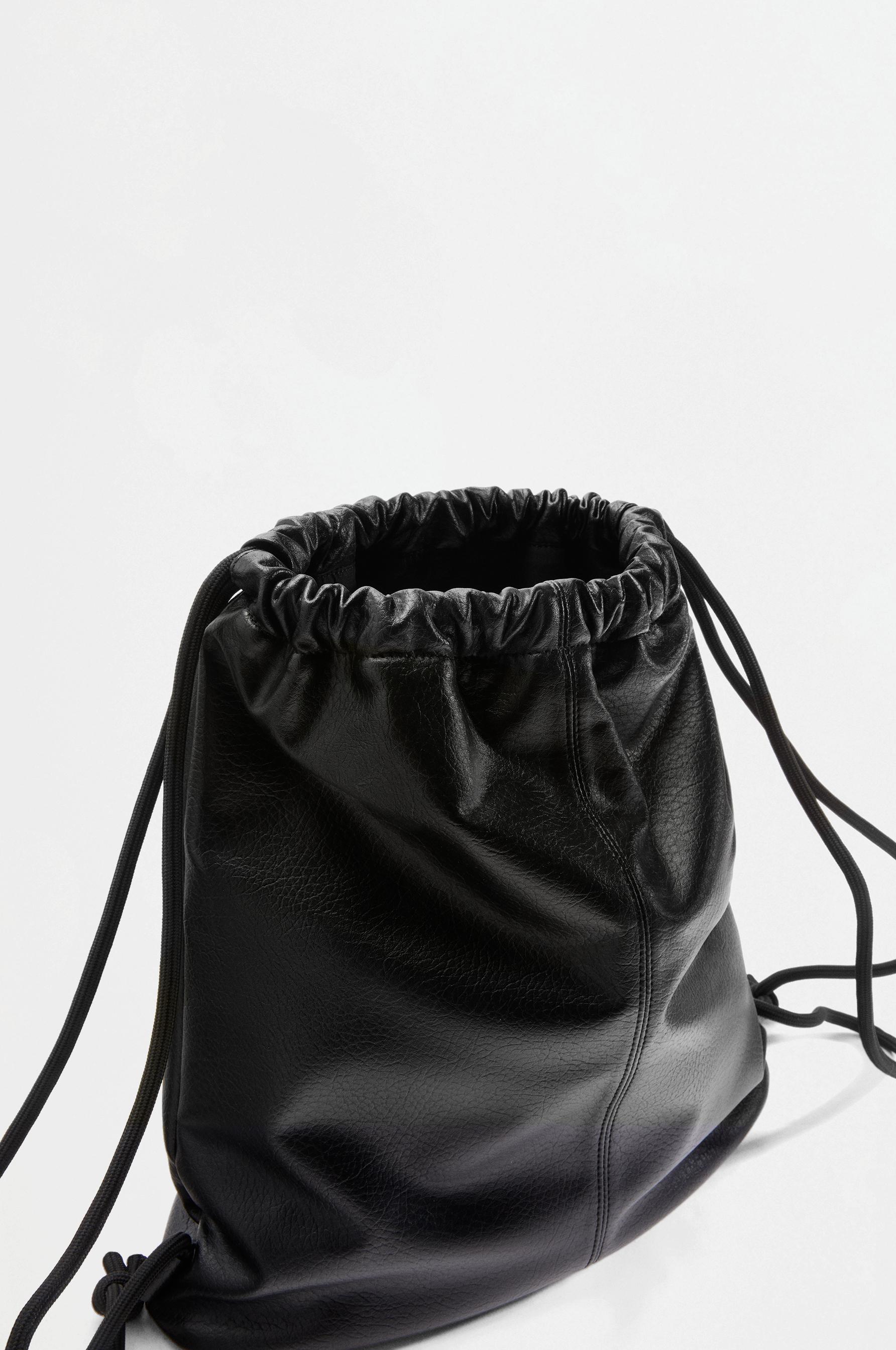 Casual drawstring backpack — BLACK