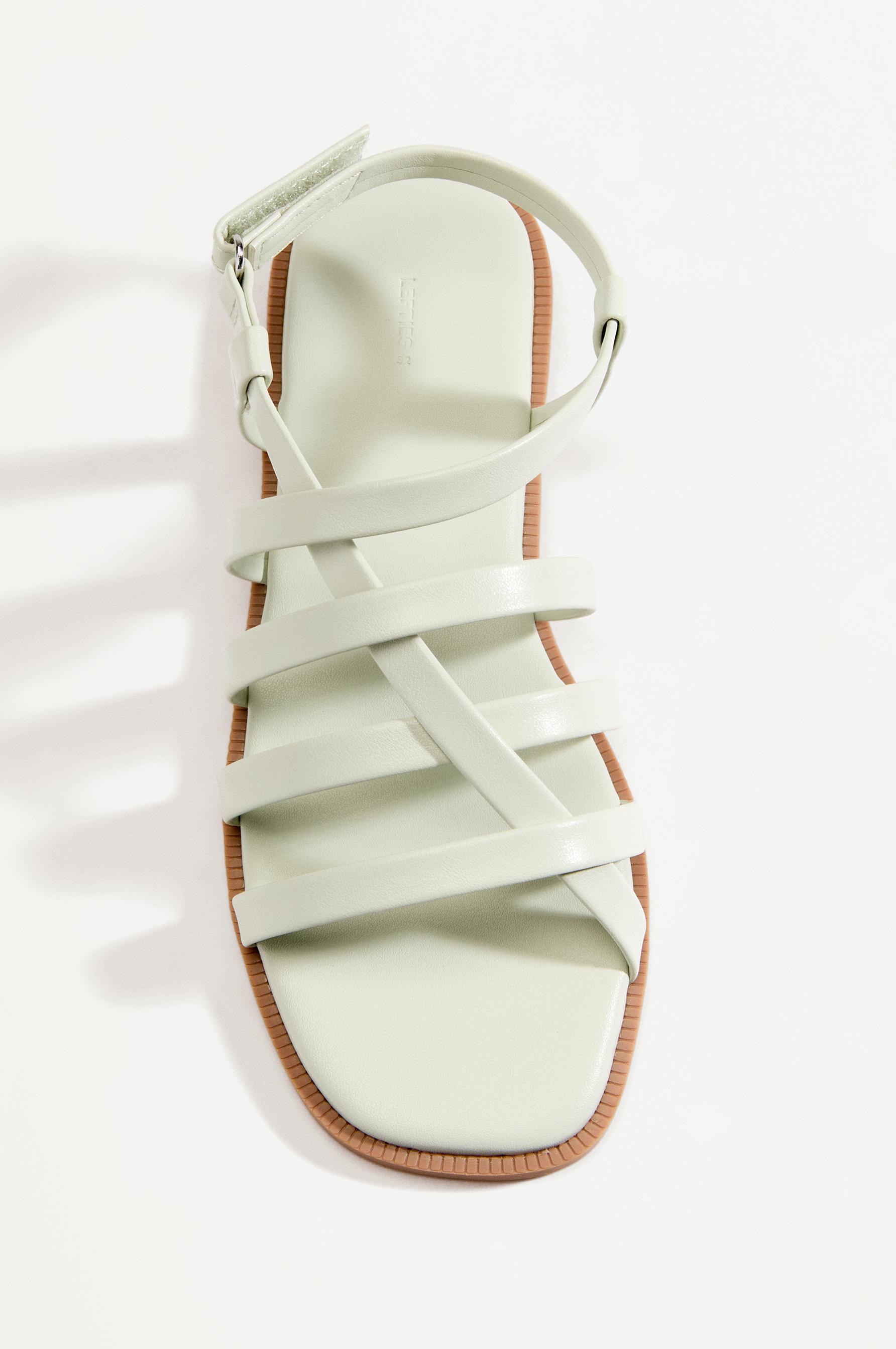 Girls' strappy sandals — MINT GREEN