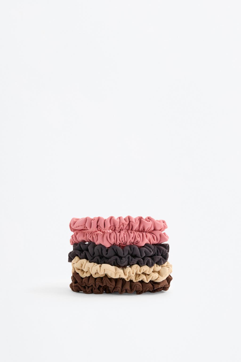 6-pack of elasticated scrunchies