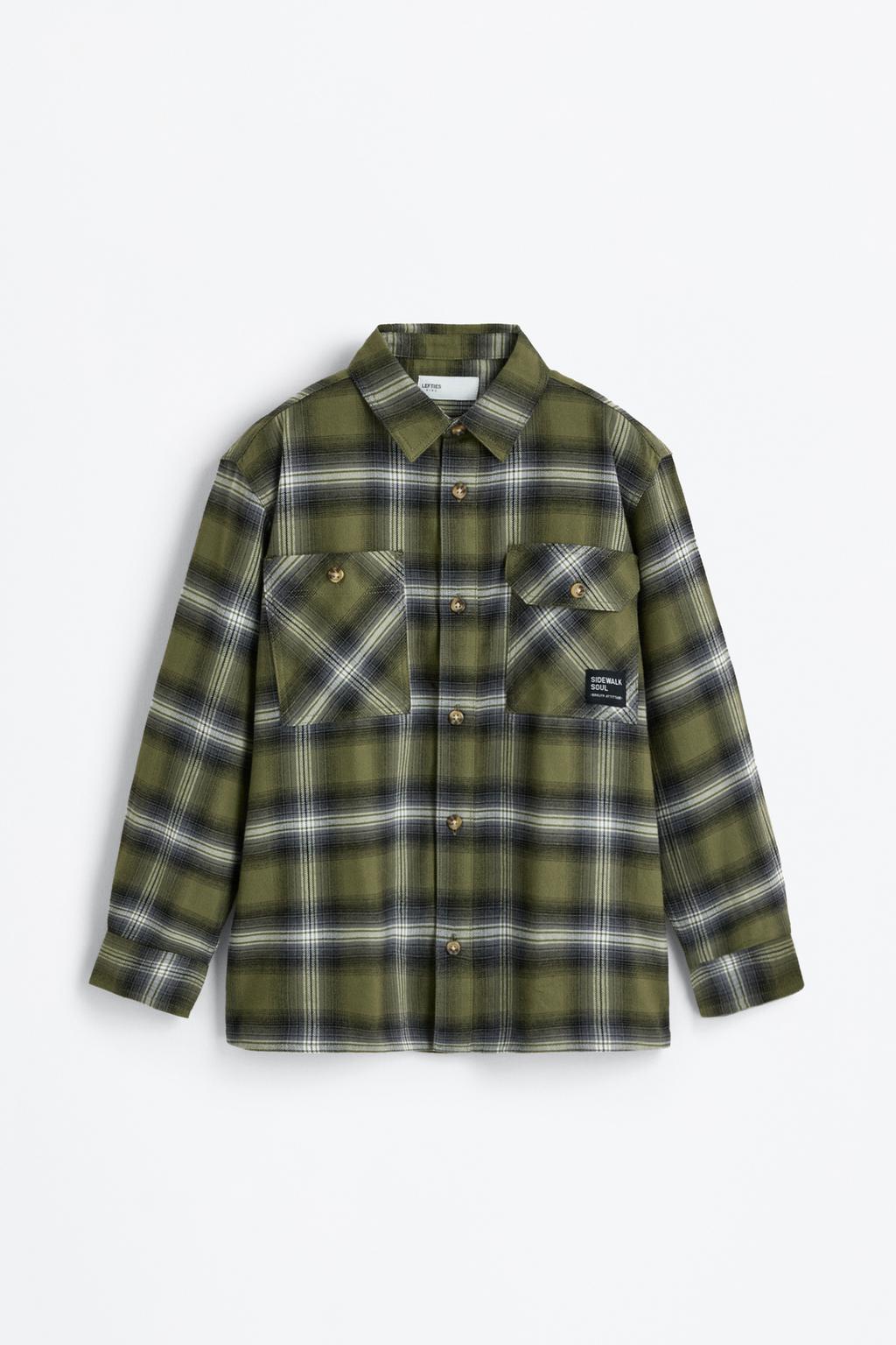 Plaid flannel shirt