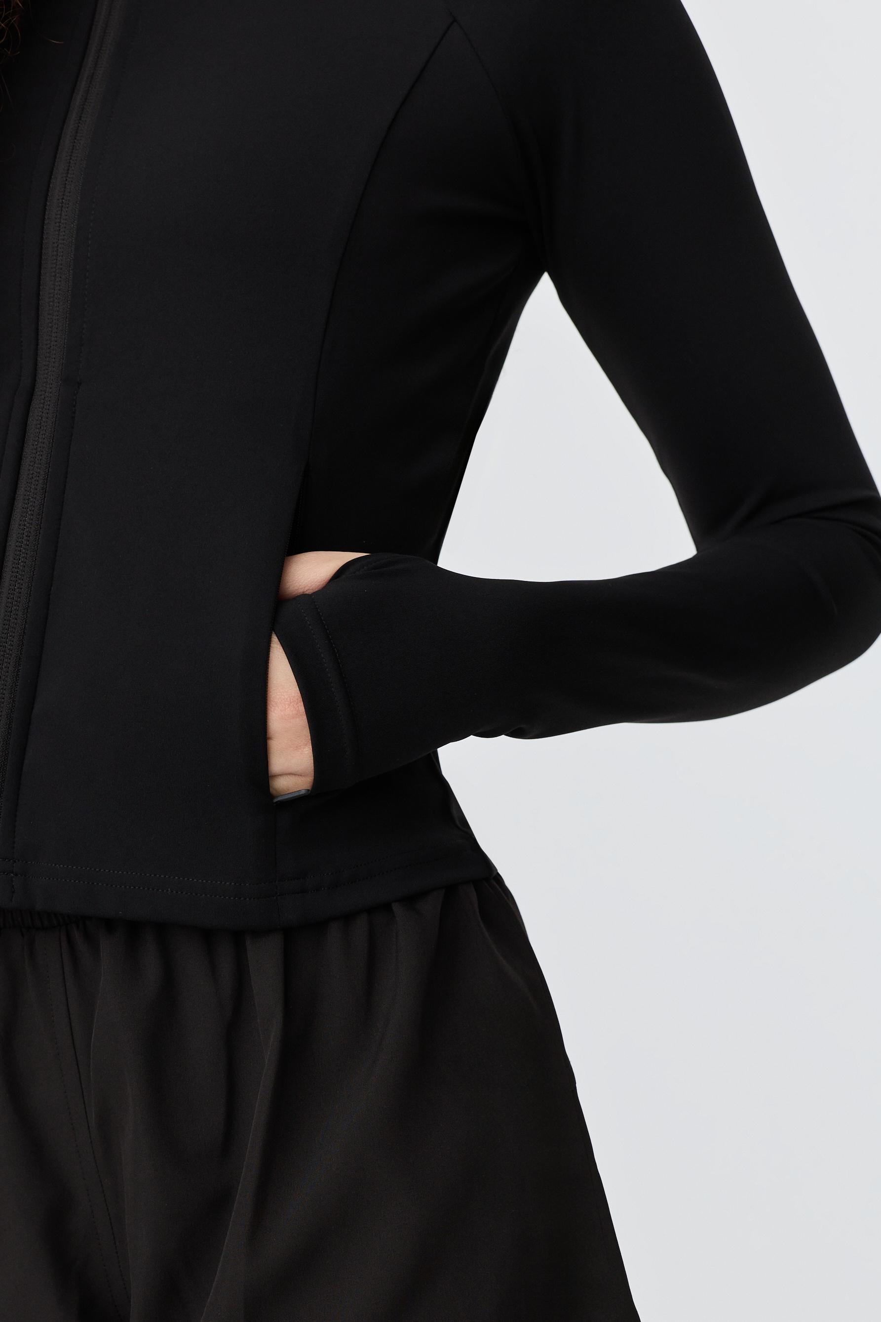 Fitted sports jacket — BLACK