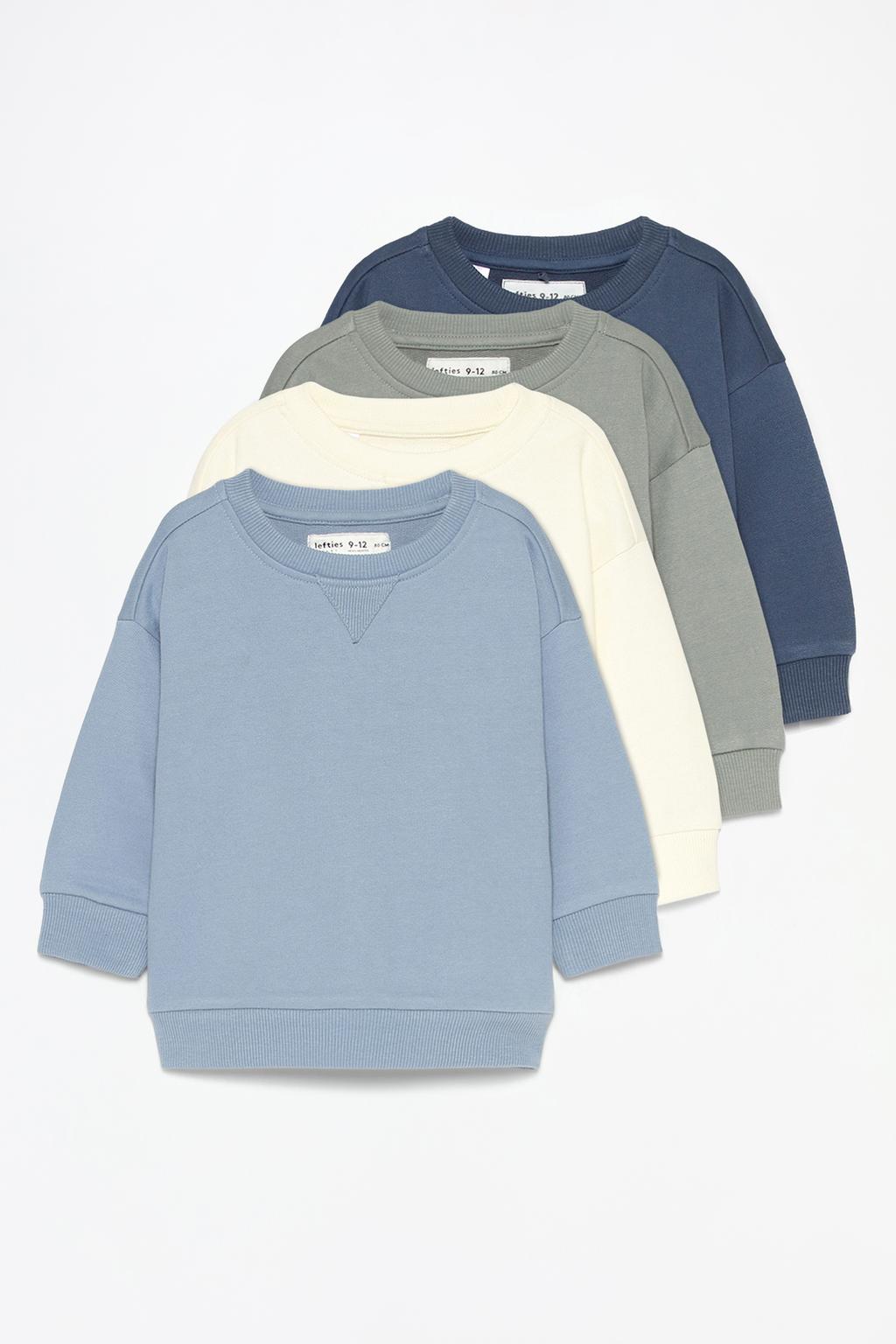 4-pack of plain sweatshirts