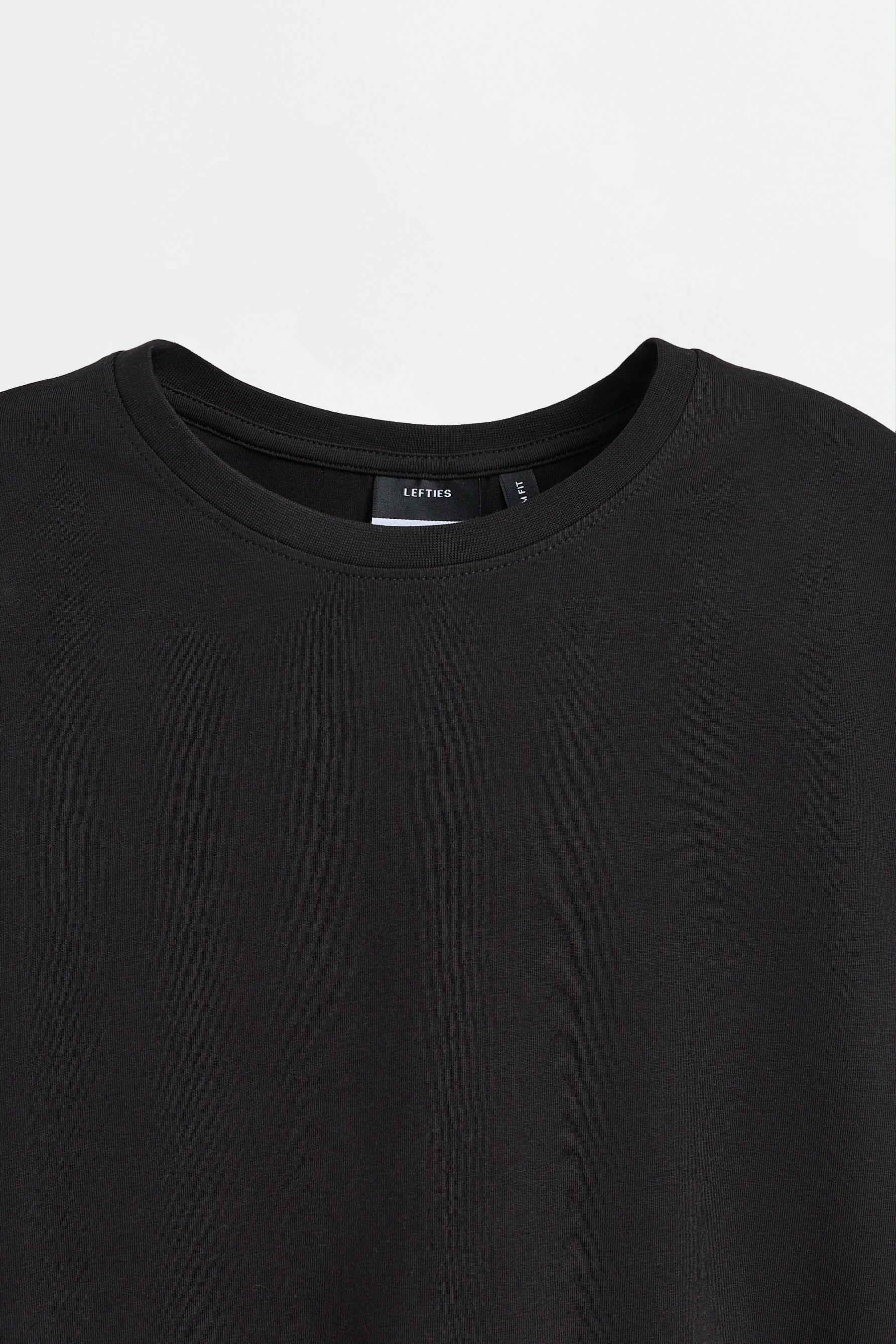 Basic long sleeve T-shirt — BLACK